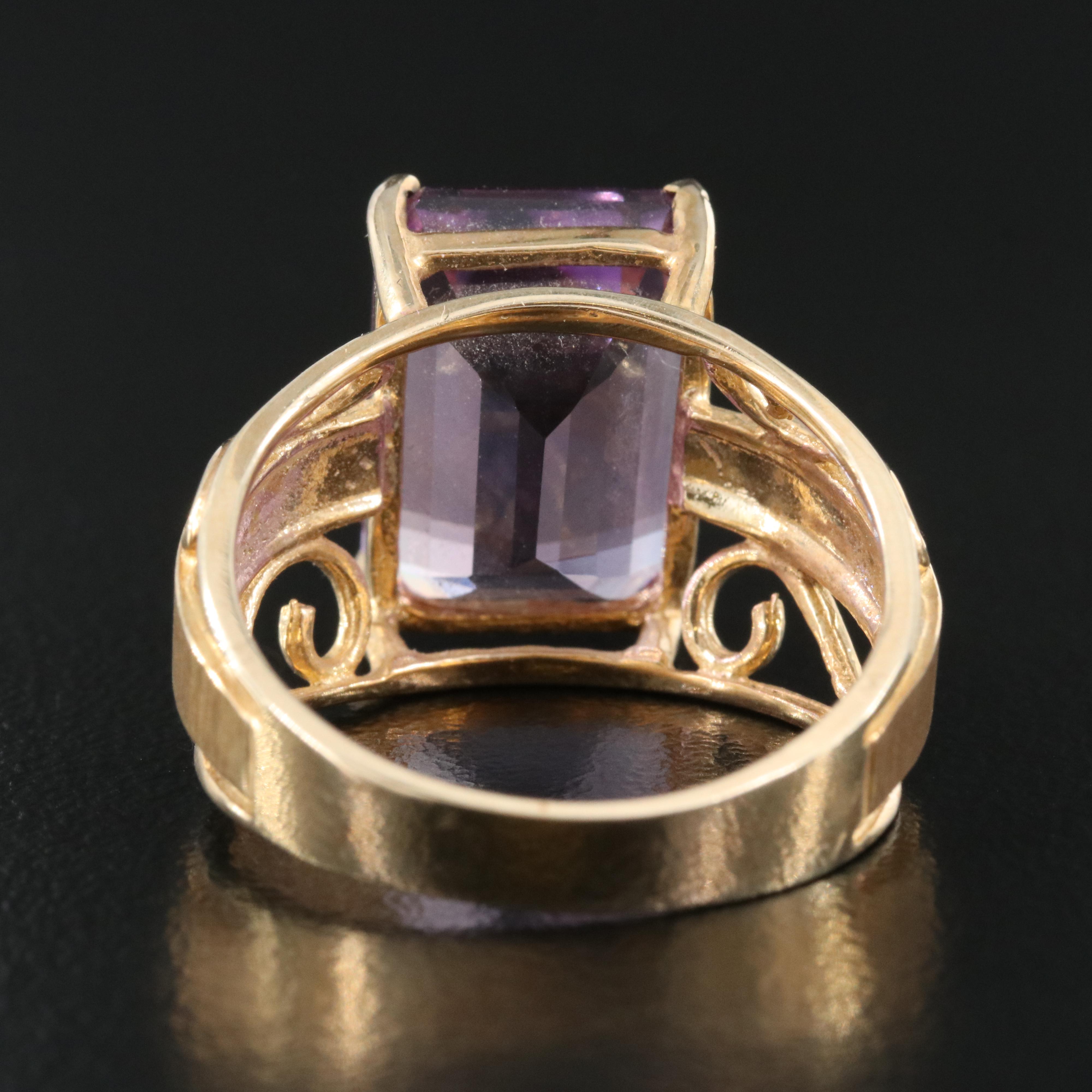 10K 7.25 CT Amethyst Ring