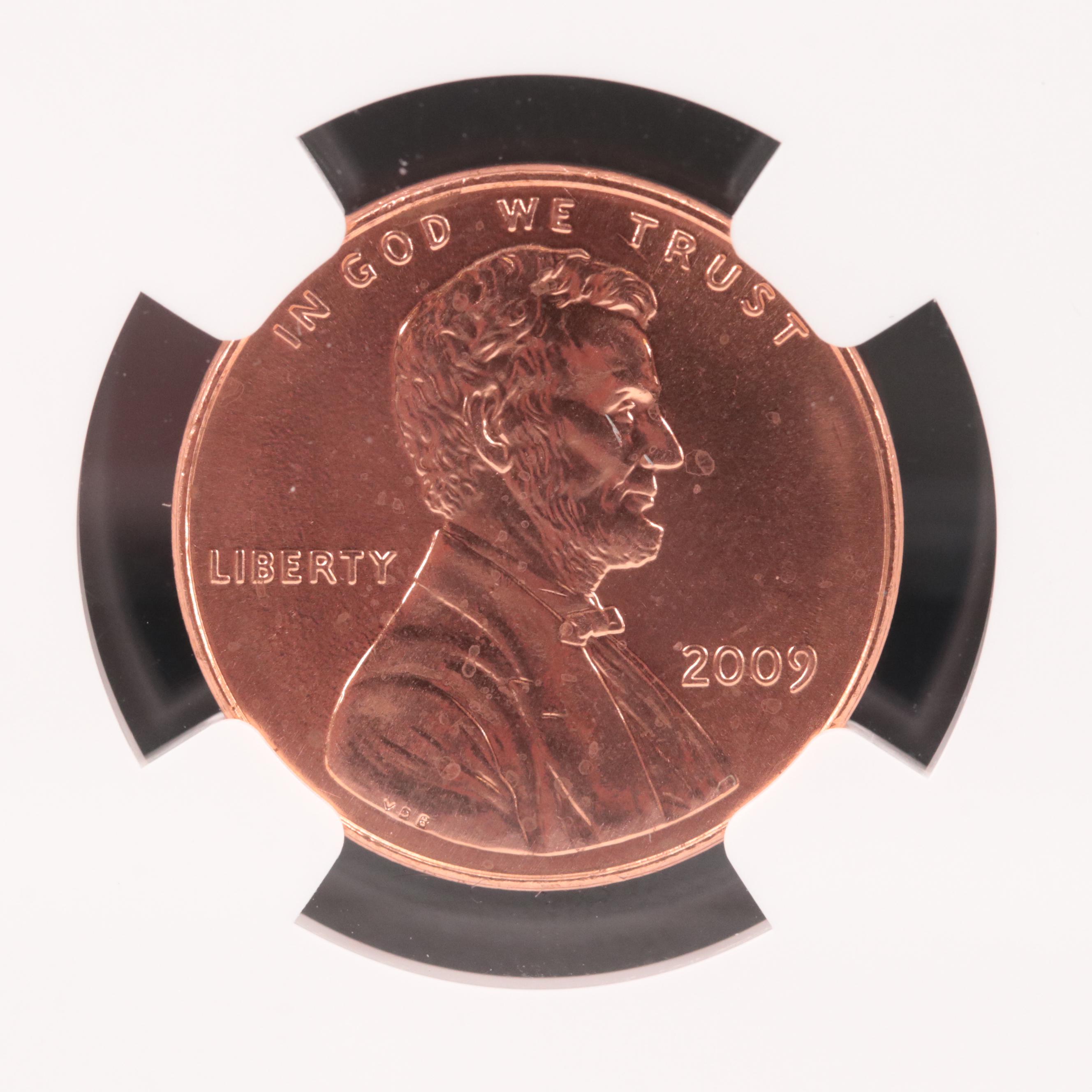 NGC Graded MS66 RD 2009 First Day Ceremony "Professional Life" Lincoln Cent
