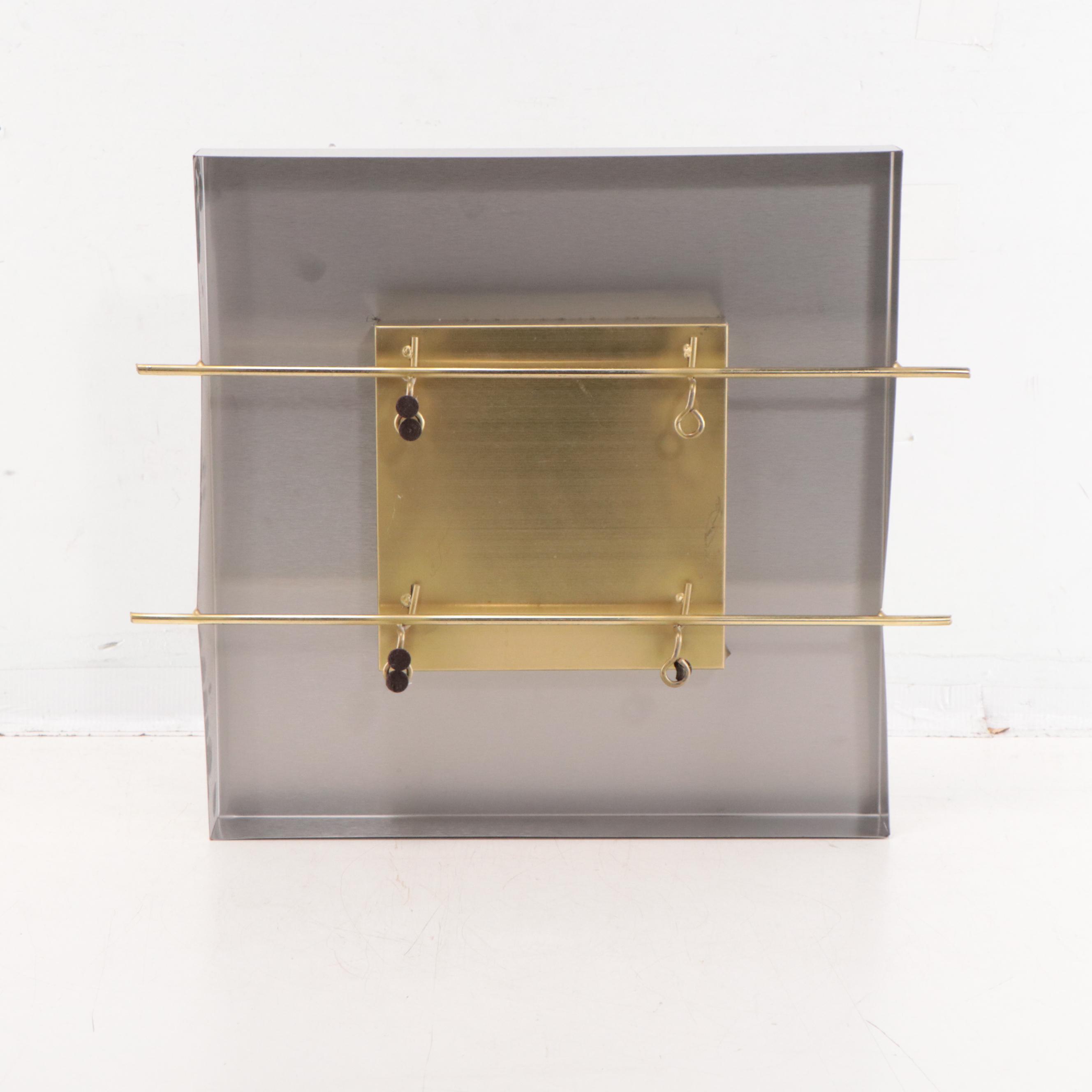 Geometric Metal Relief Wall Sculpture