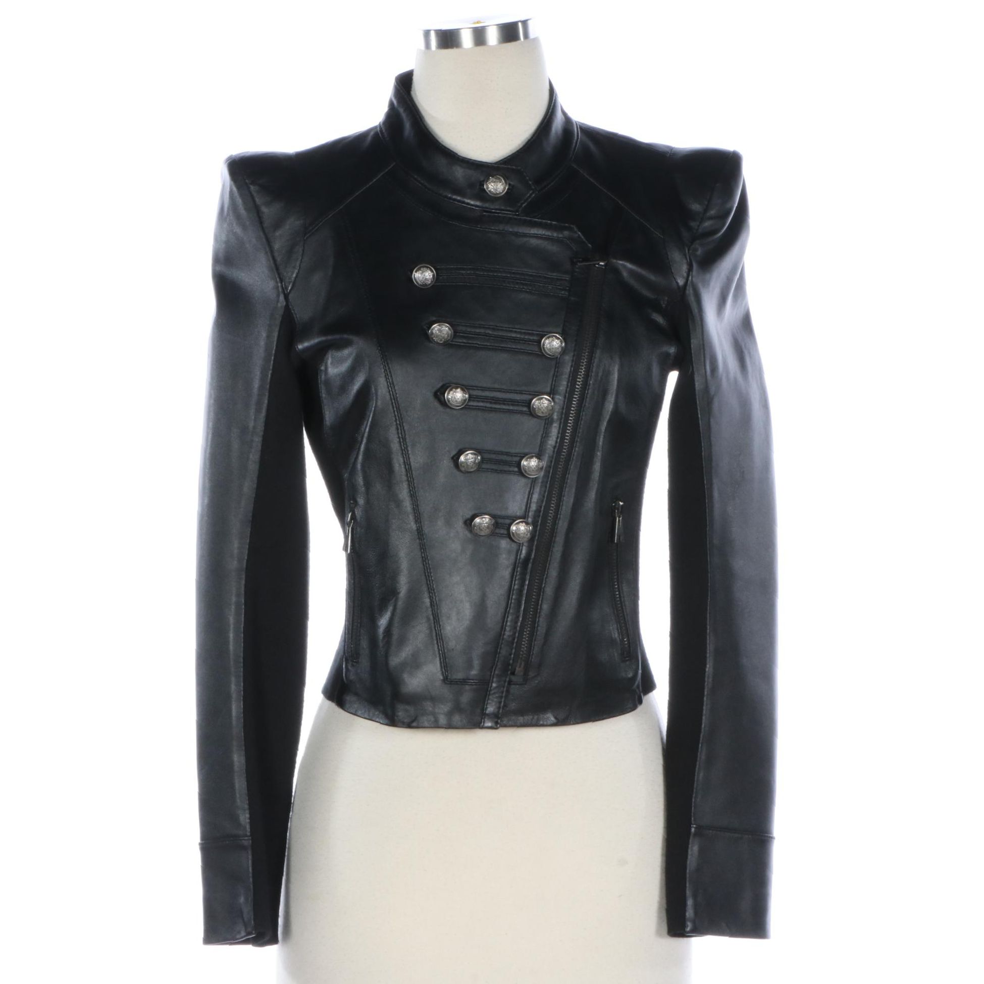 Bod & Christensen Sgt. Pepper Style Leather Military Jacket