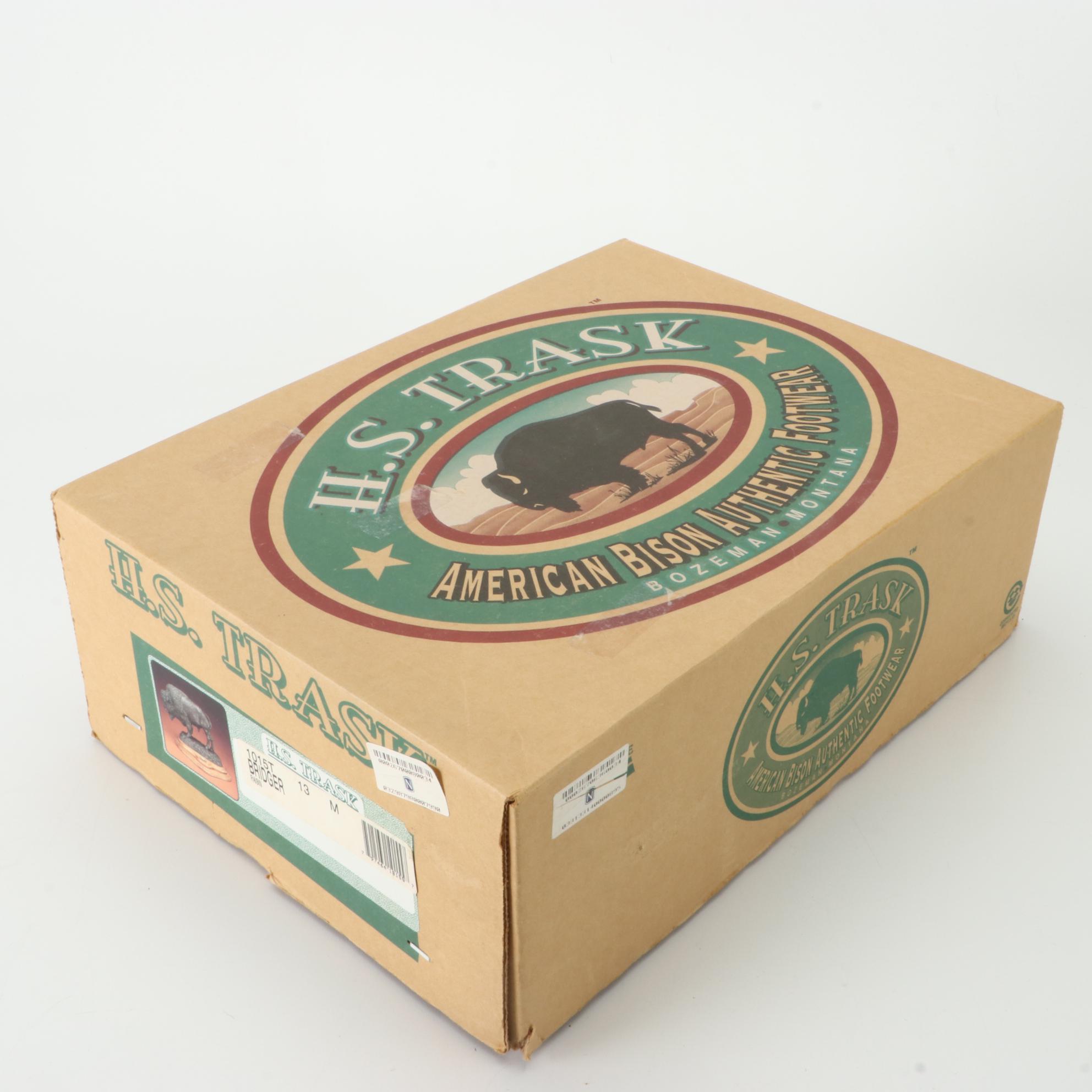 Men's H.S. Trask Bridger Chukka Boots in American Bison Leather with Box