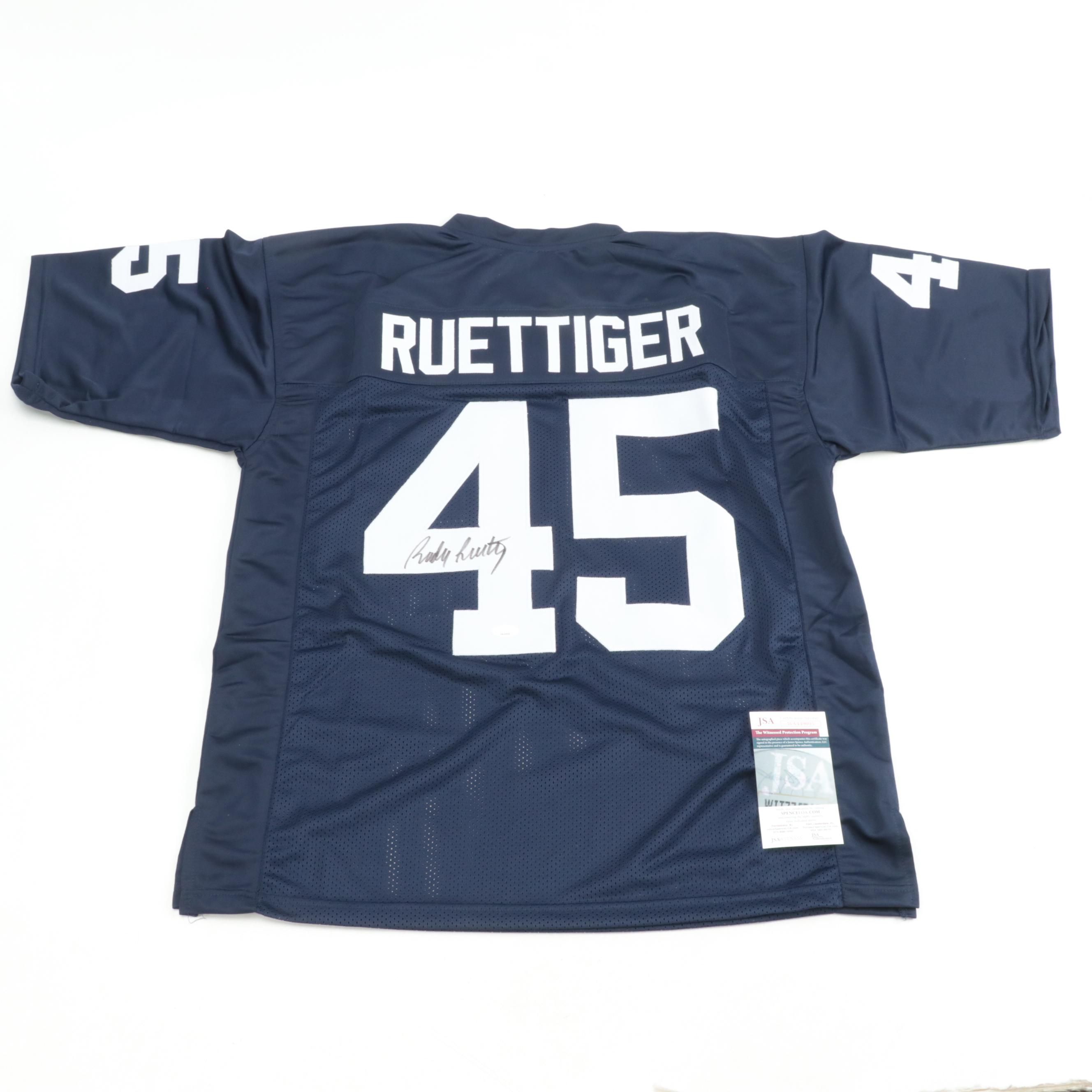Rudy Ruettiger Signed University of Notre Dame Fighting Irish Football Jersey