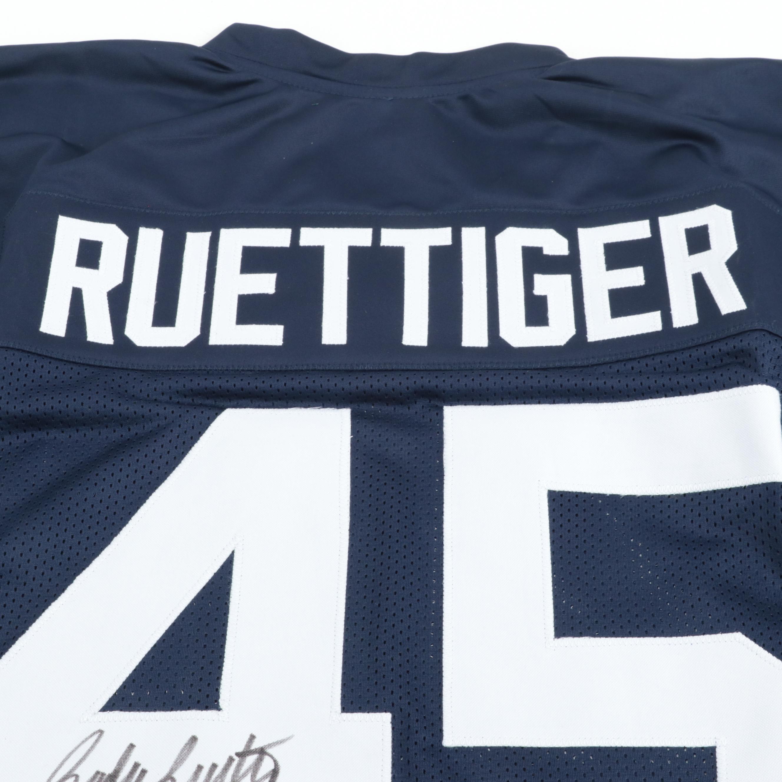 Rudy Ruettiger Signed University of Notre Dame Fighting Irish Football Jersey