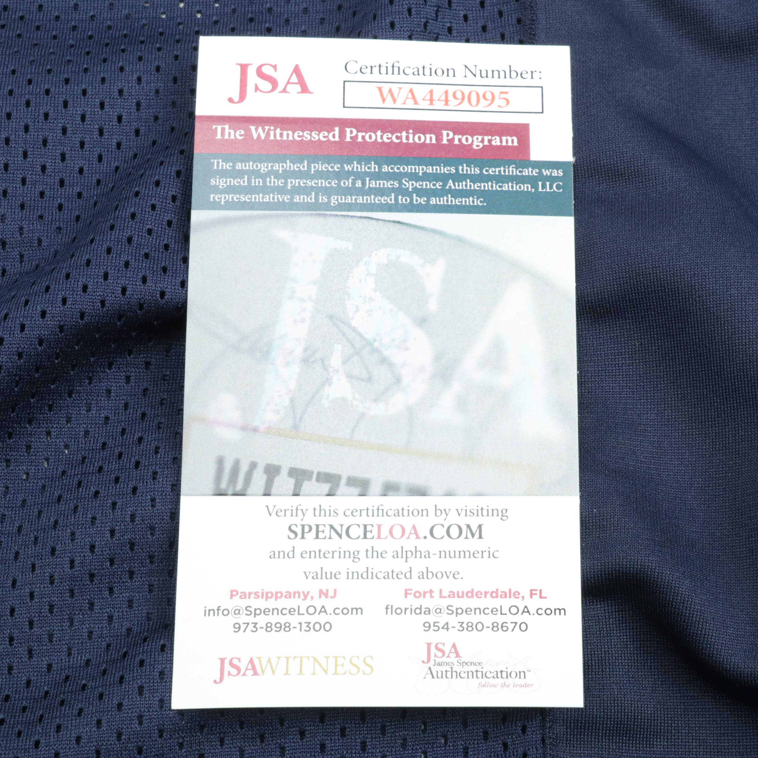 Rudy Ruettiger Signed University of Notre Dame Fighting Irish Football Jersey