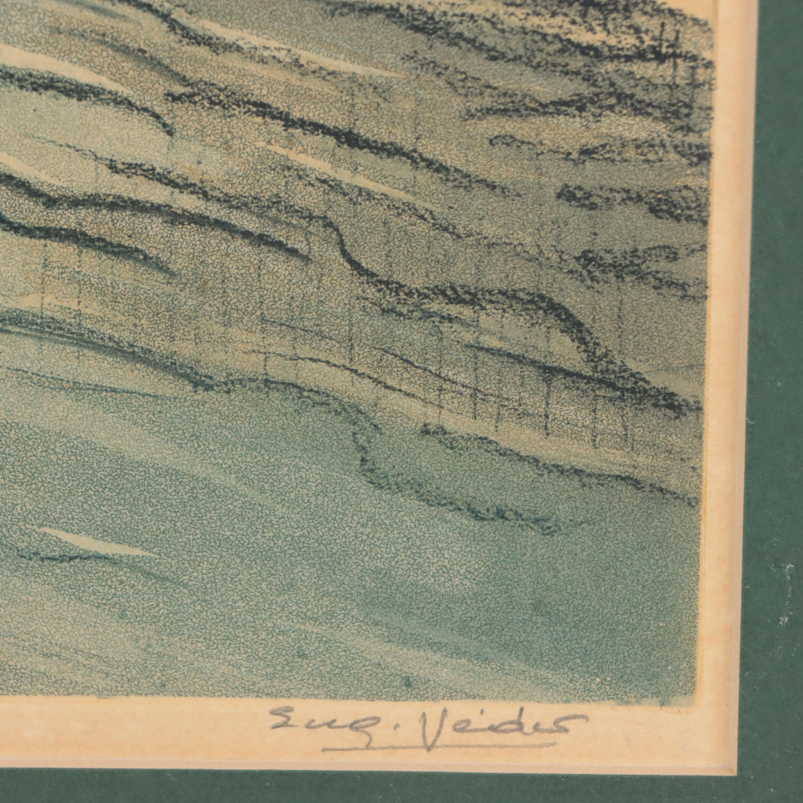 Eugène-Louis Véder Aquatint Etchings of Parisian City Scenes, Circa 1920