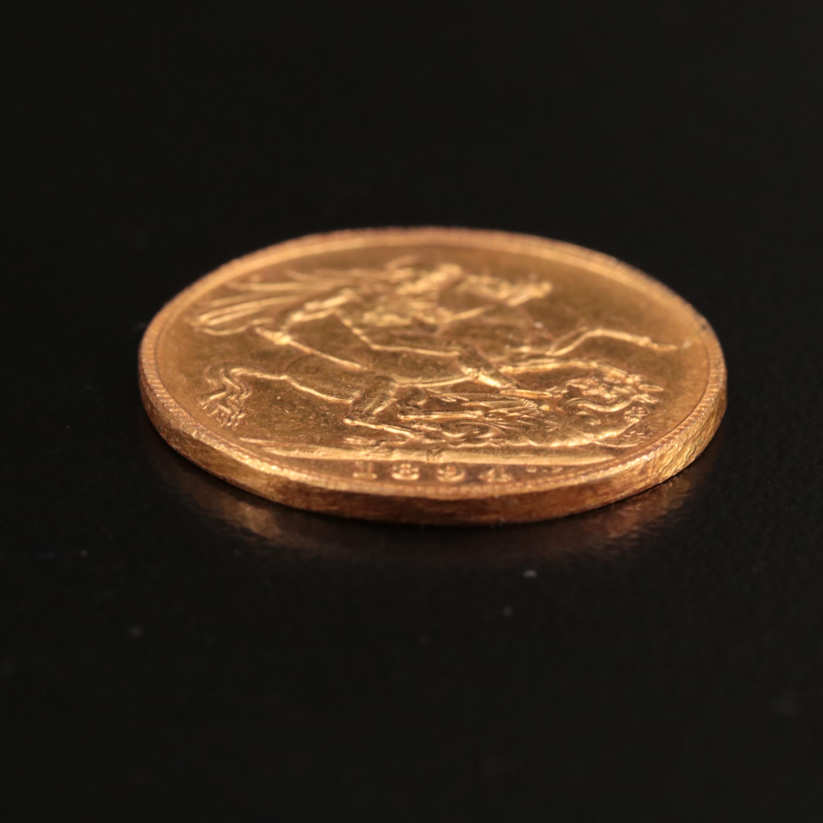 1898-M Australia  Gold Sovereign