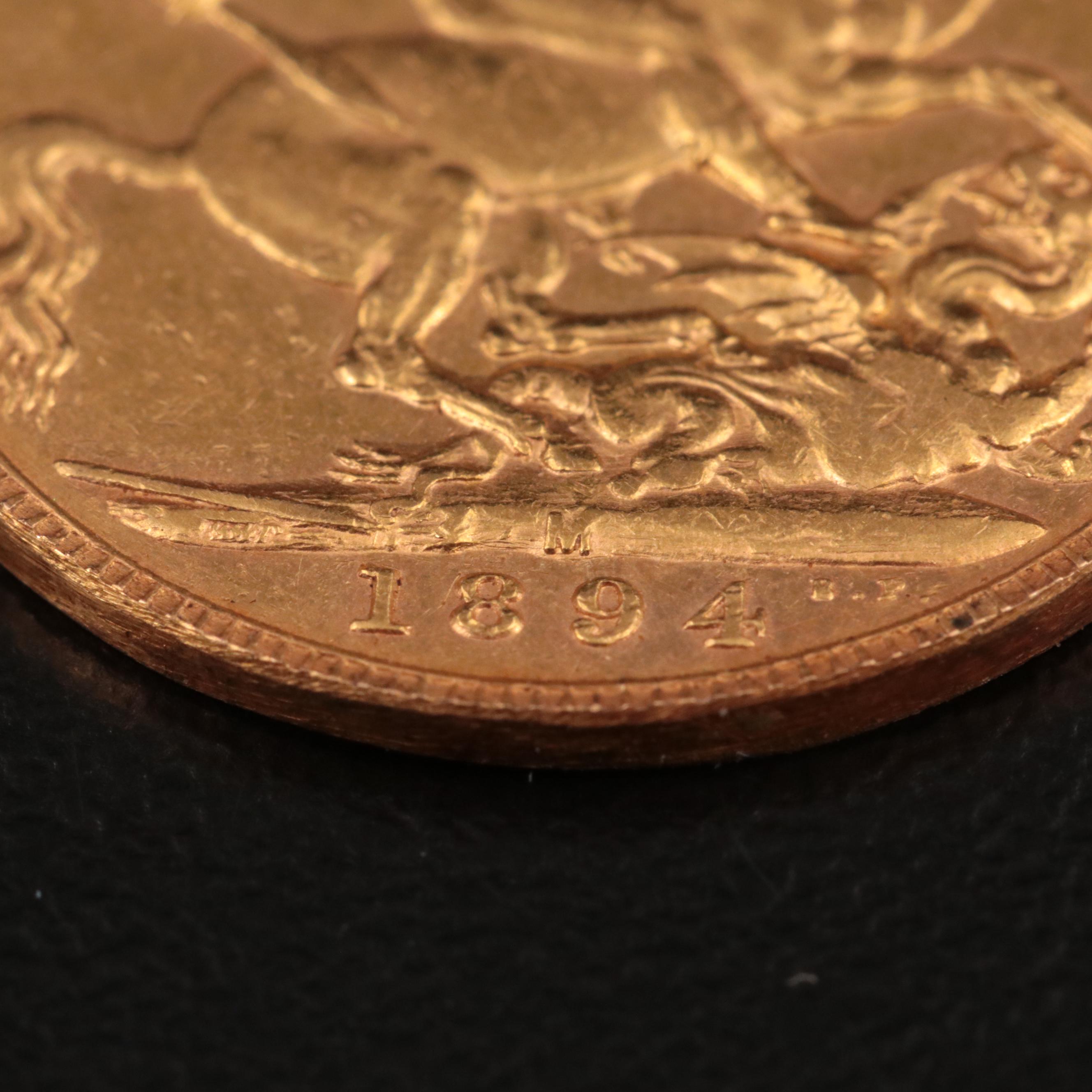 1898-M Australia  Gold Sovereign