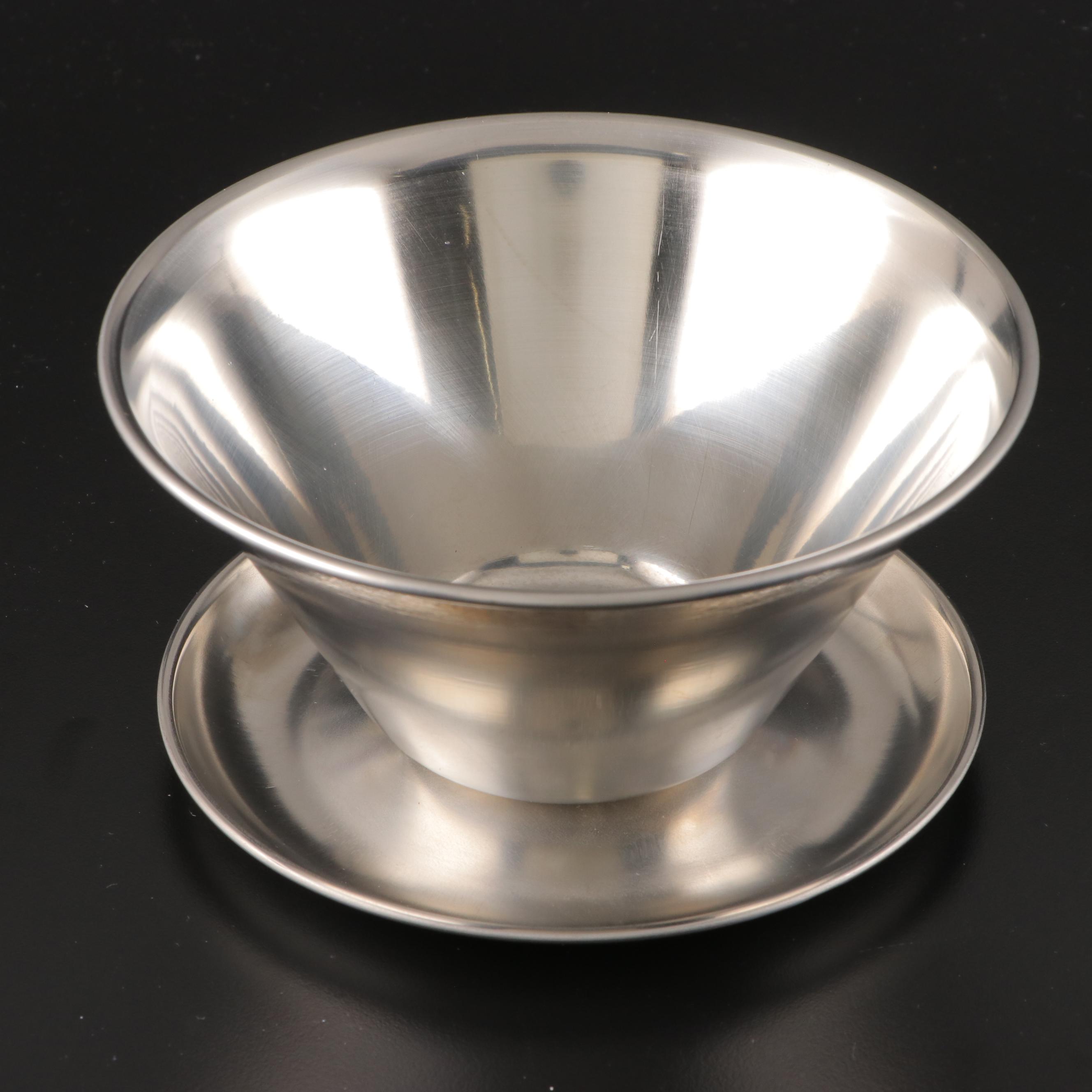 Queen City Silver Co. Art Deco Cream and Sugar with Other Silver Plate Serveware