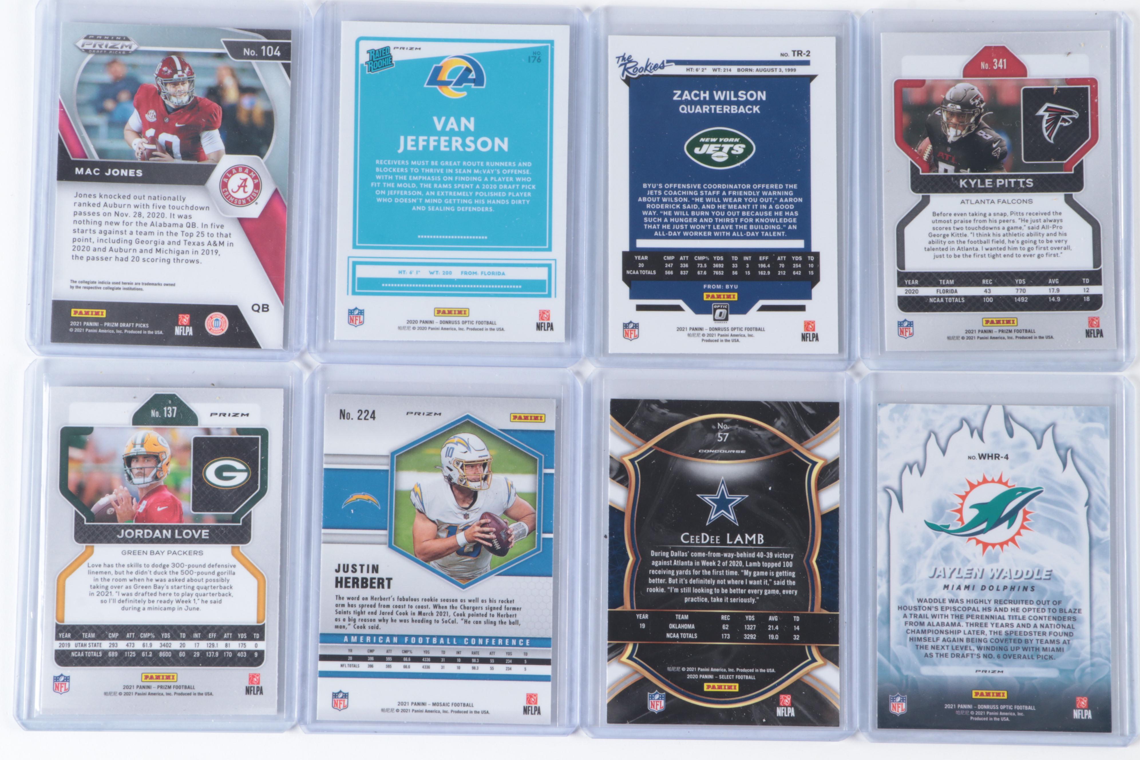 Panini Football Cards Including Chase, Other Rookies, Burrow, More, 2020s