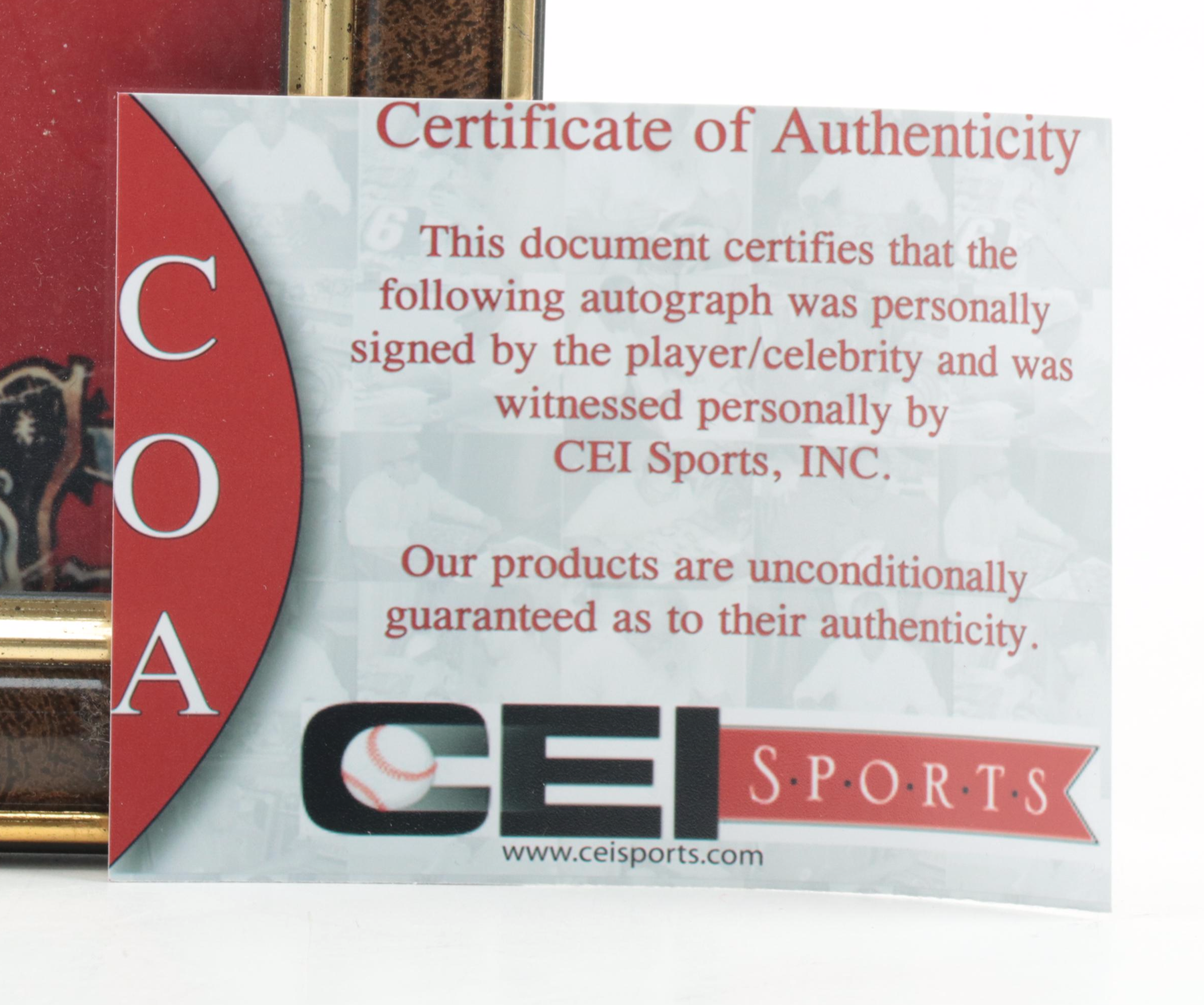 Rose, Foster, Pérez Signed 1976 Cincinnati Reds World Series Yearbook Giclée