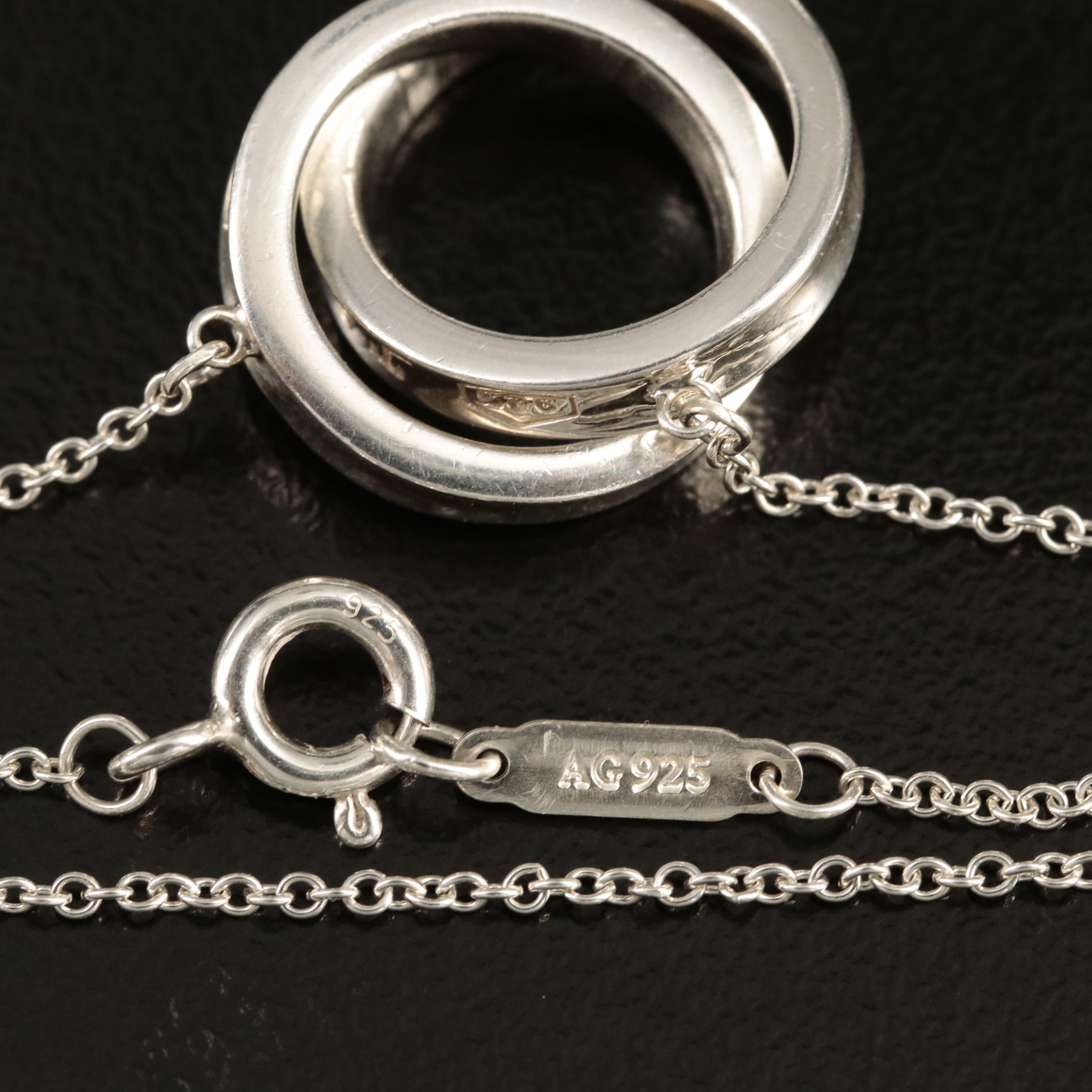 Tiffany & Co. "1837" Sterling Interlocking Circles Necklace