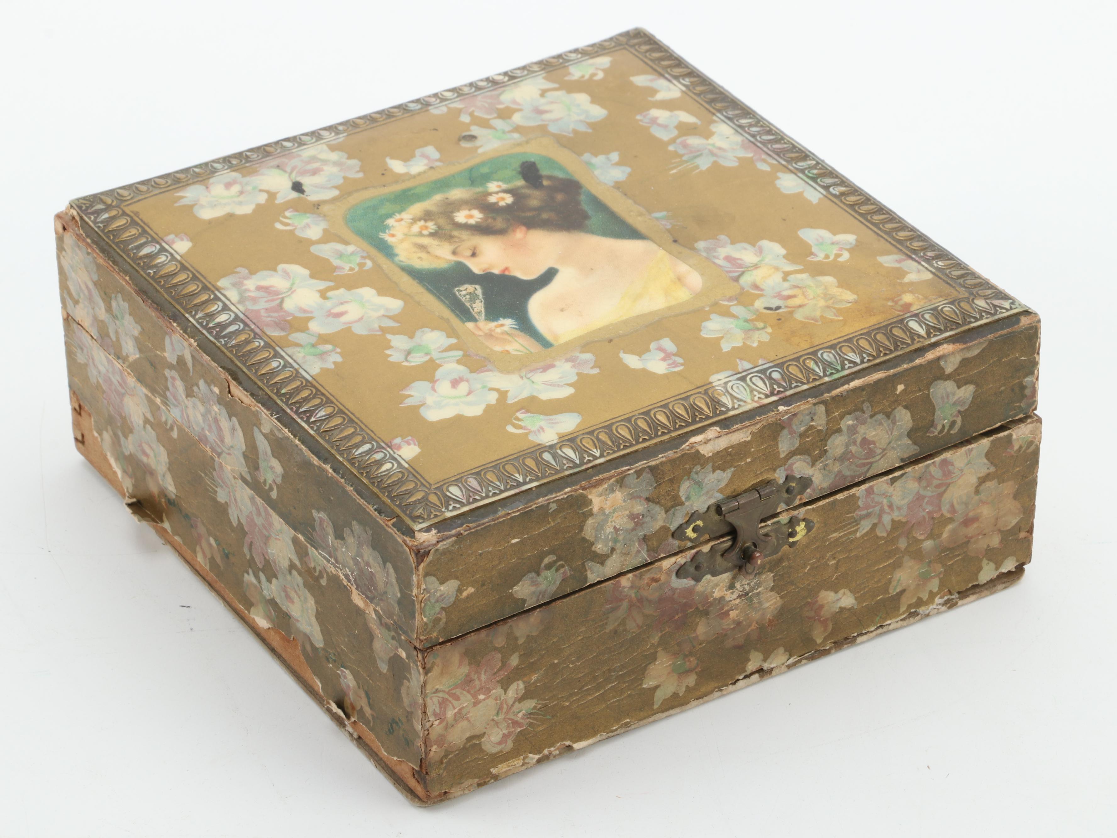 French and Other Victorian and Art Nouveau Boxes, Late 19th / Early 20th Century