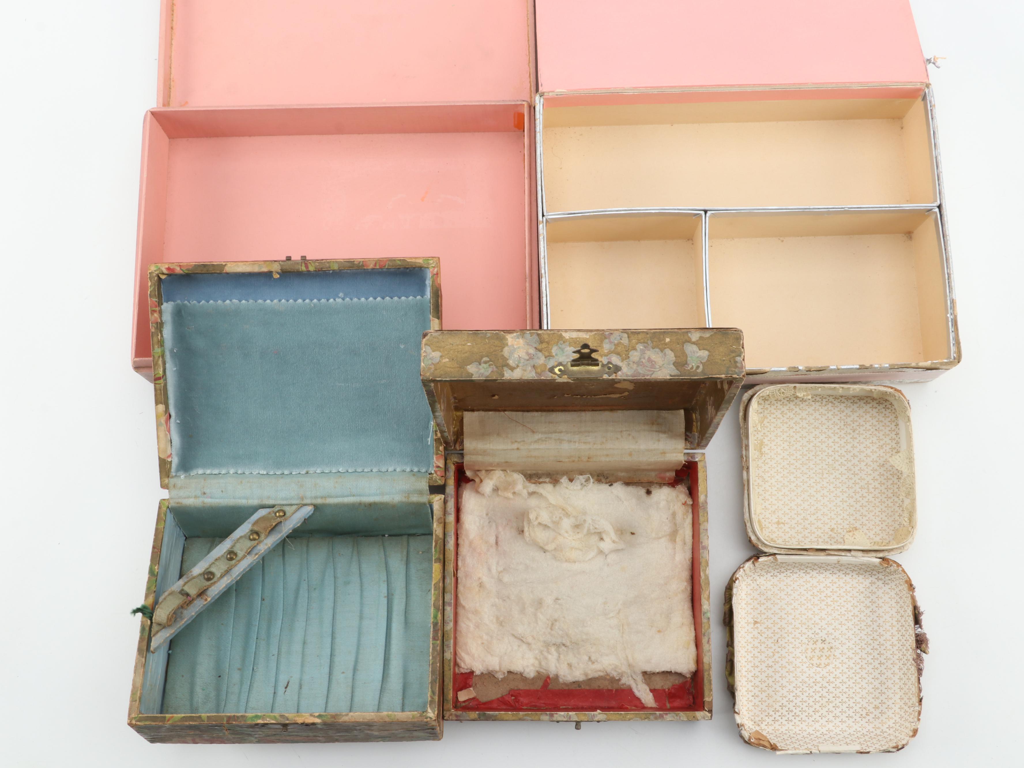 French and Other Victorian and Art Nouveau Boxes, Late 19th / Early 20th Century