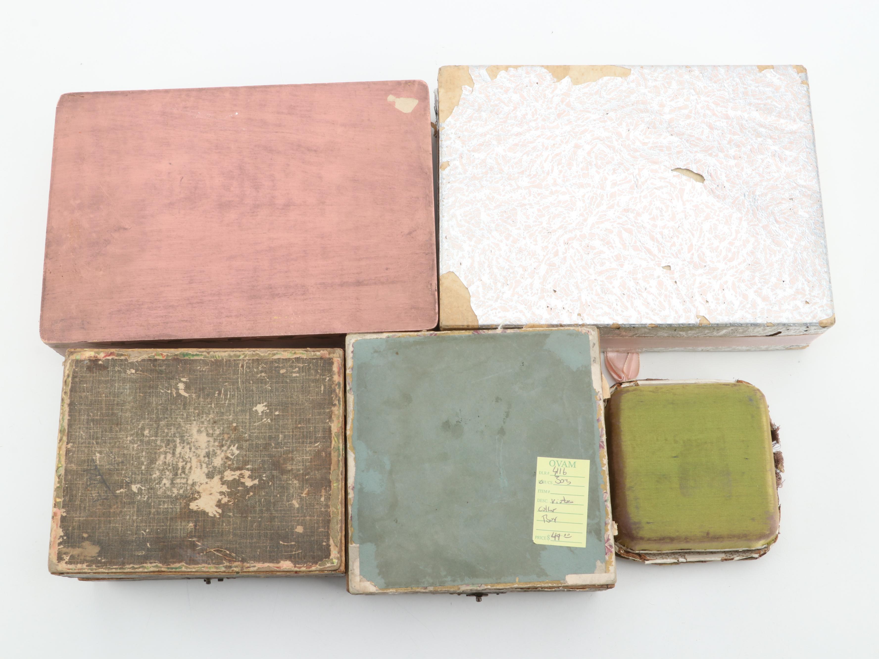 French and Other Victorian and Art Nouveau Boxes, Late 19th / Early 20th Century