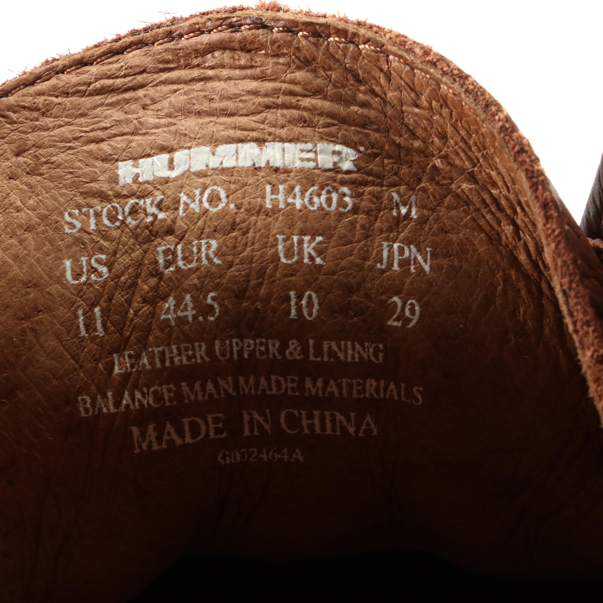 Men's Hummer Wallaby Chukka Boots in Leather with Box, New with Tag