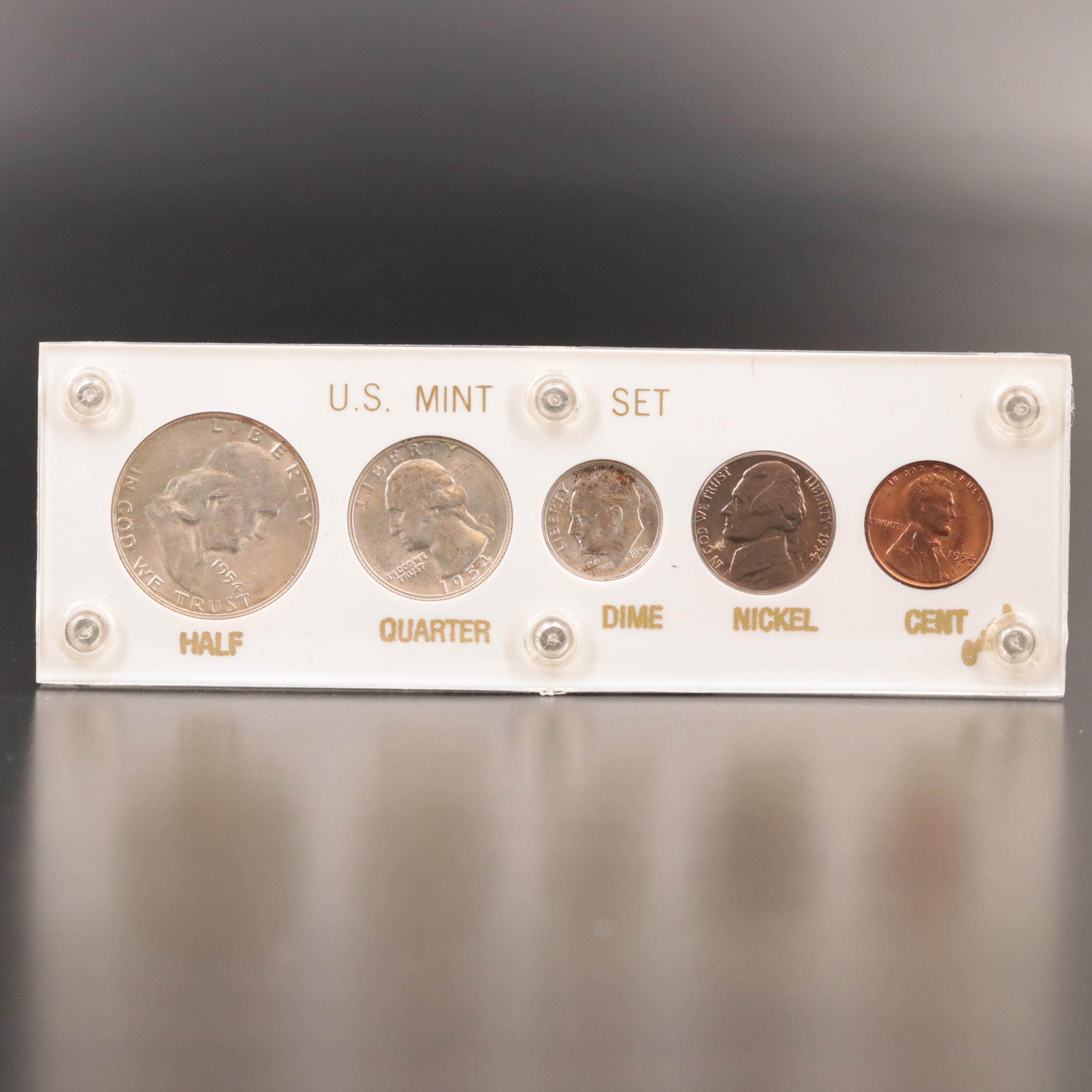 Uncirculated 1954-S Year Set of United States Coins
