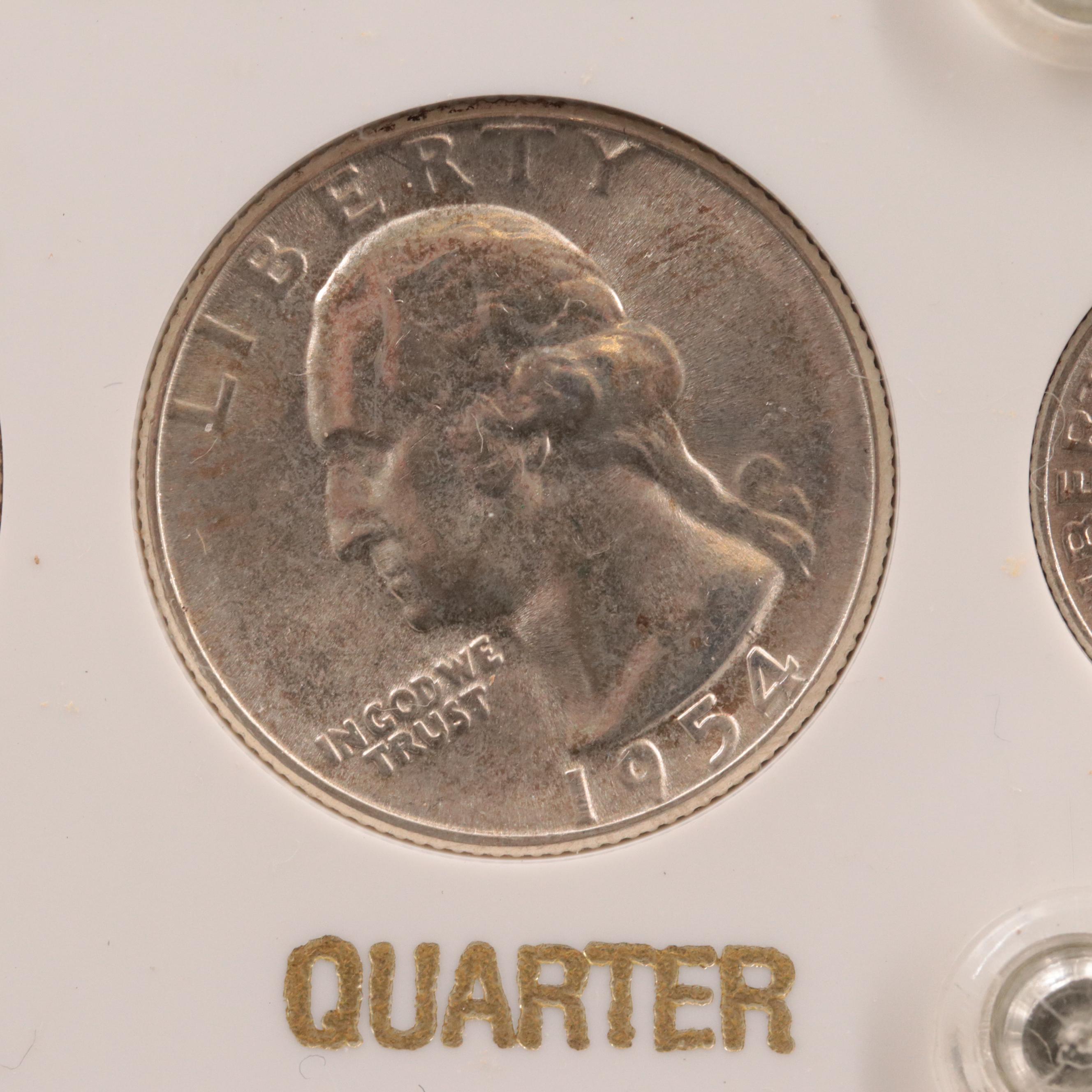 Uncirculated 1954-S Year Set of United States Coins