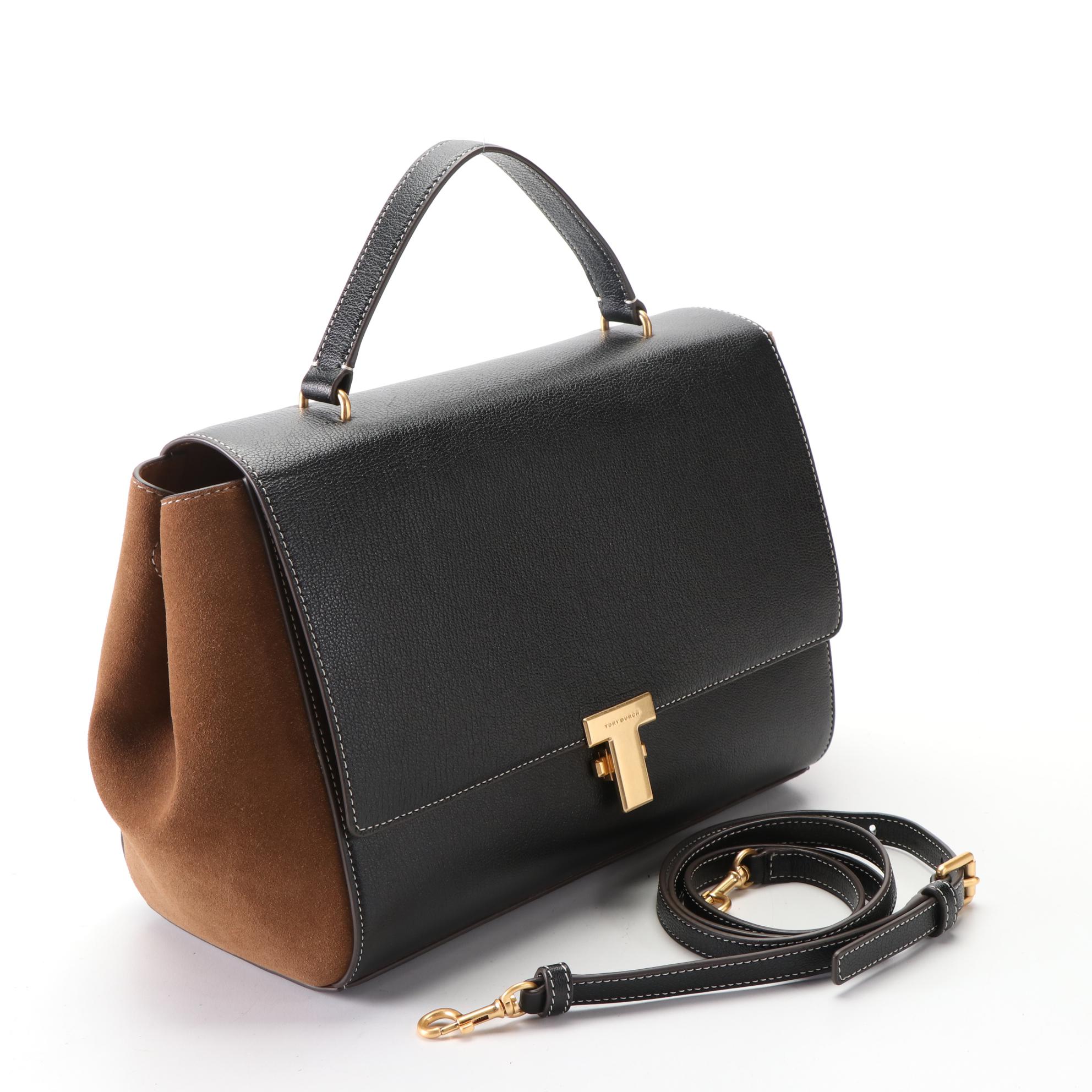 Tory Burch Juliette Satchel in Mixed Materials