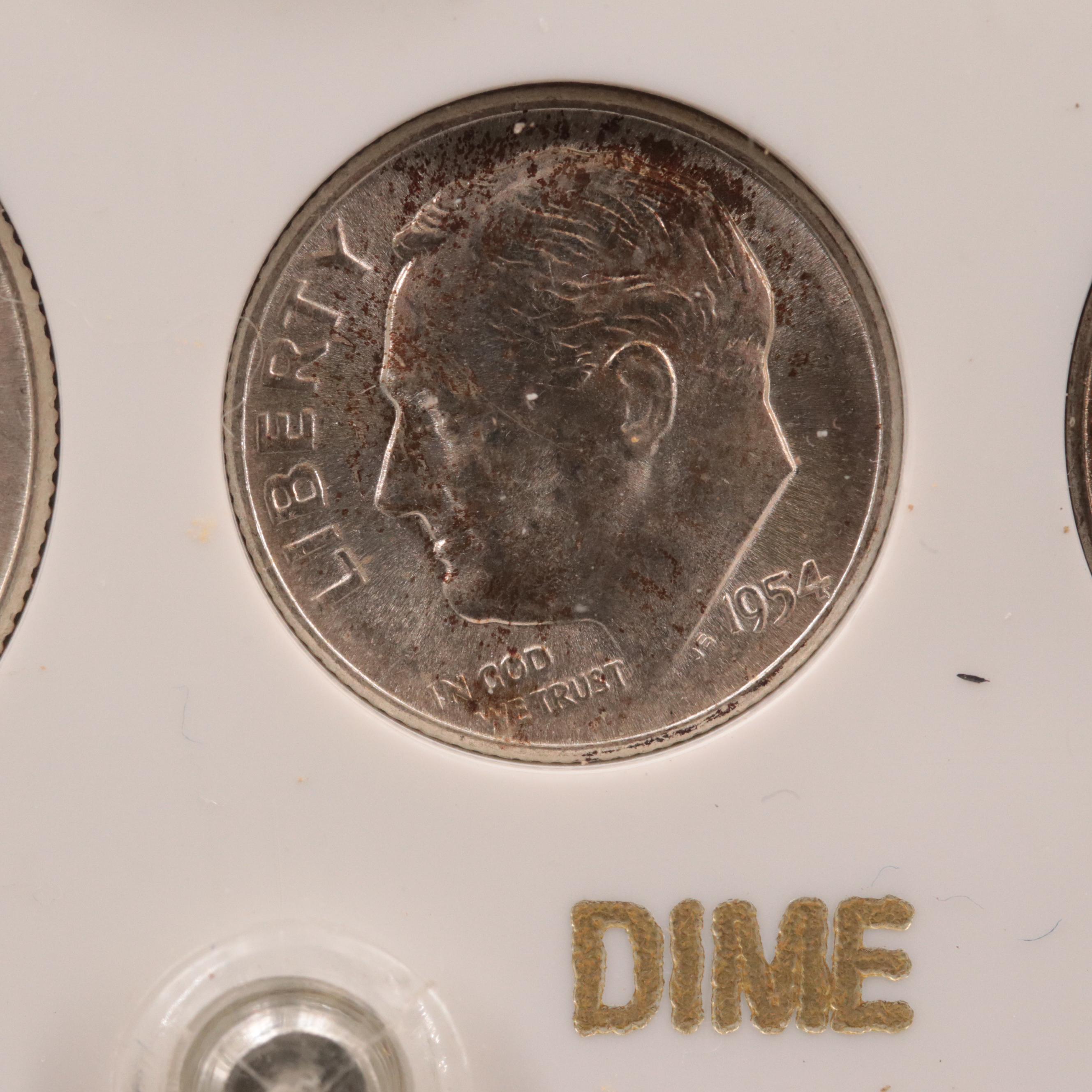 Uncirculated 1954-S Year Set of United States Coins