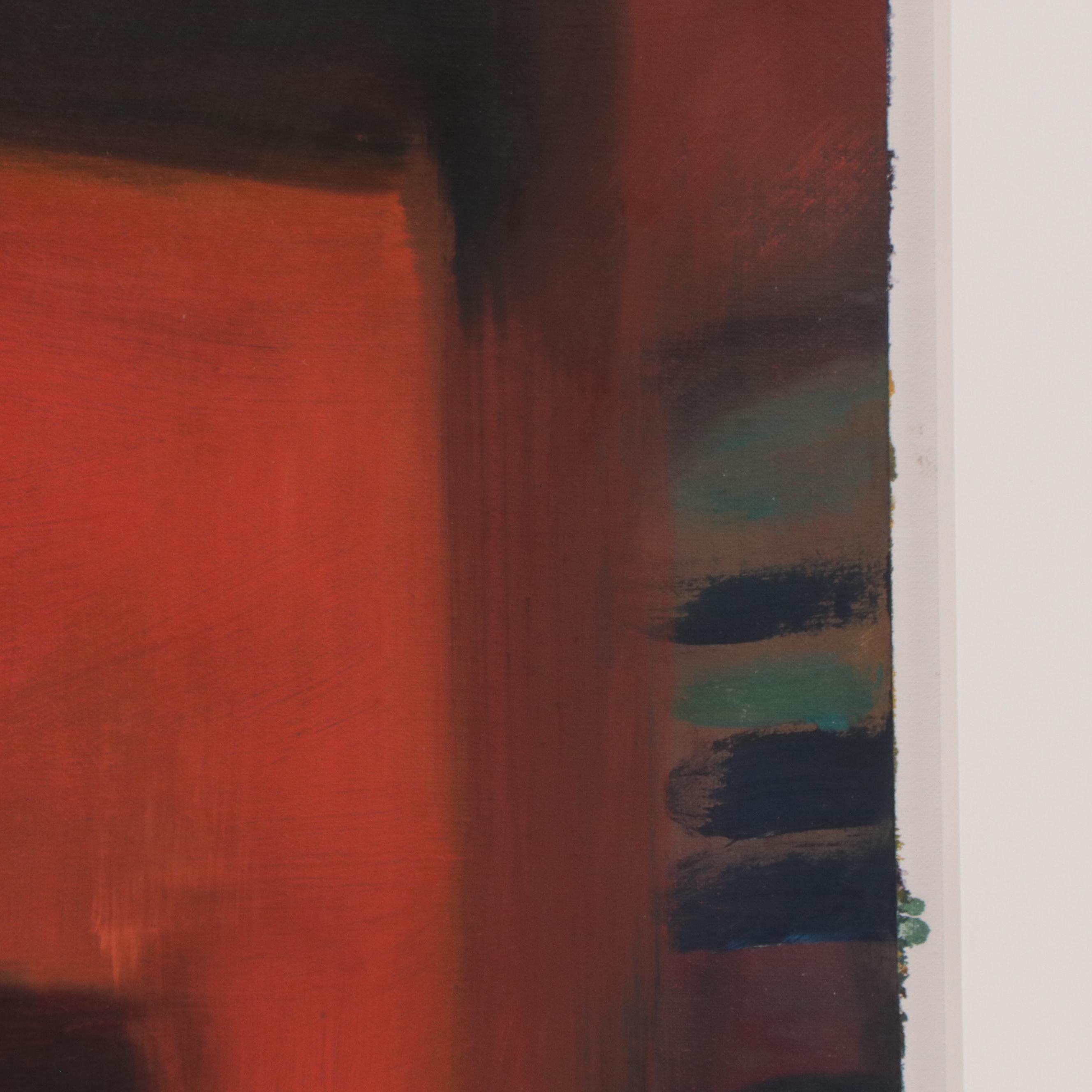 Sharon Sellet Non-objective Oil Painting "Vine Street Alley 5:45"