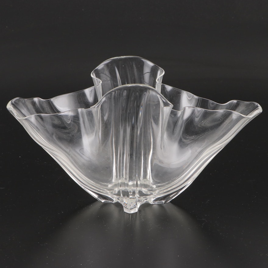 Frederick Carder for Steuben Glass "Grotesque" Handkerchief Bowl, Early 20th C.
