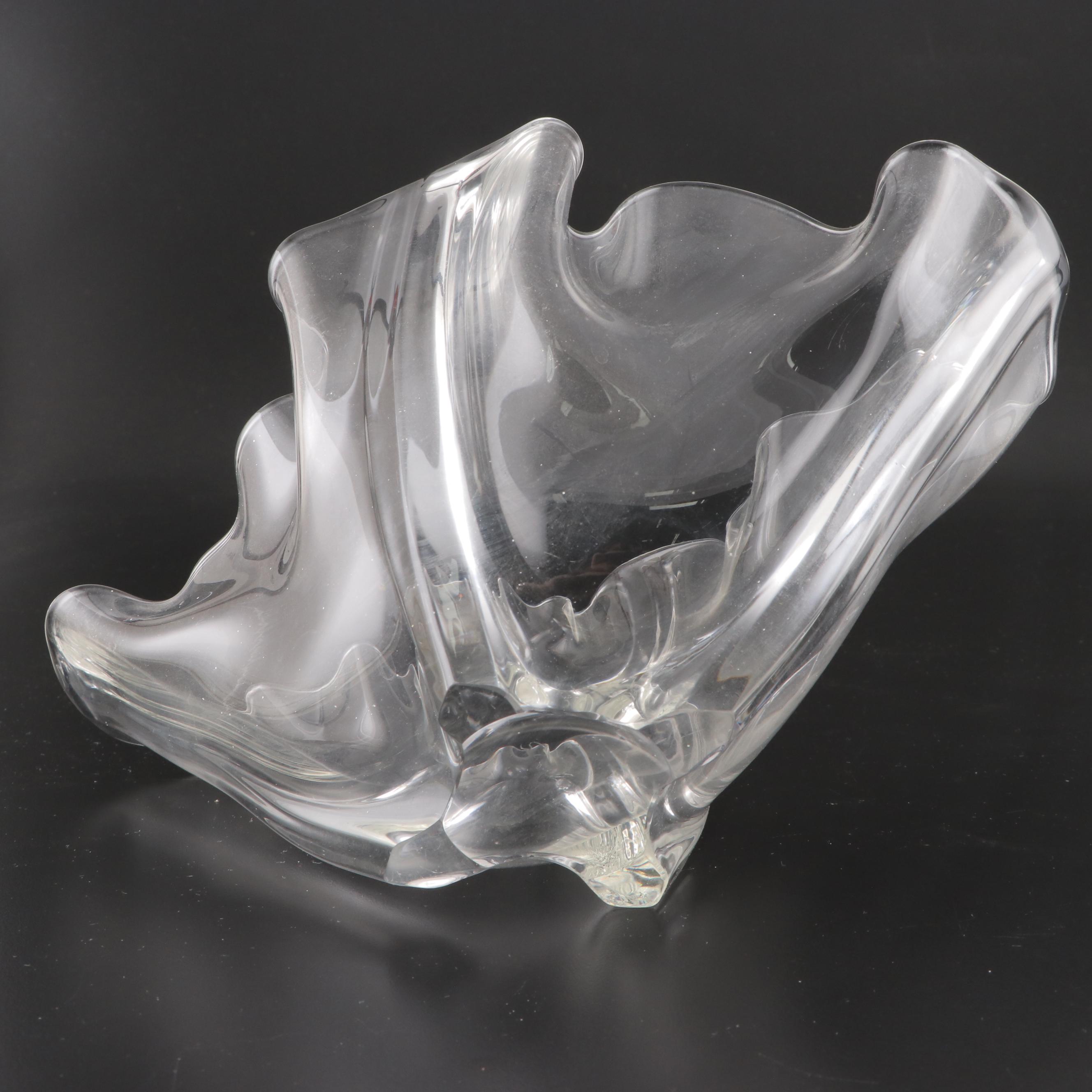 Frederick Carder for Steuben Glass "Grotesque" Handkerchief Bowl, Early 20th C.
