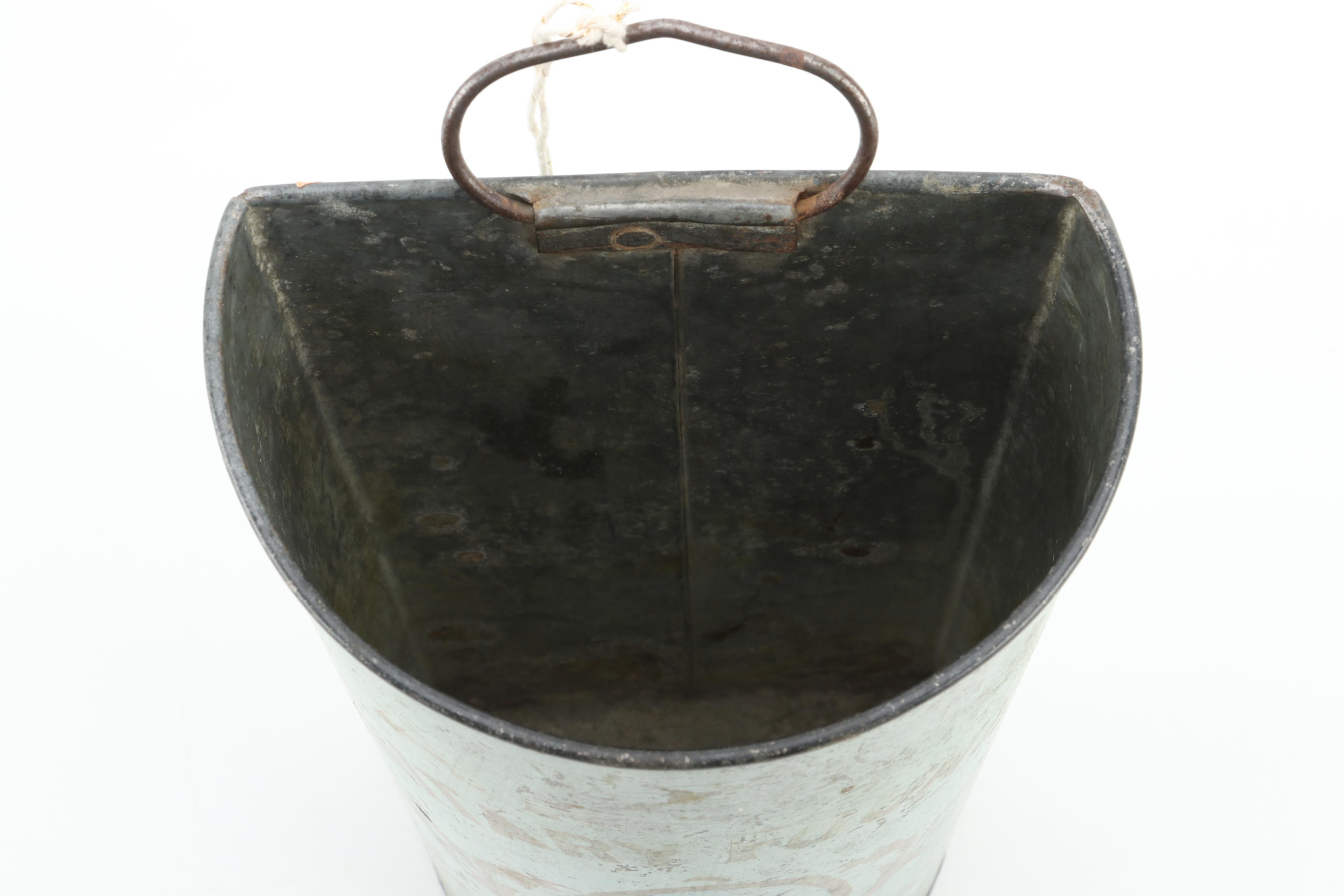 Allen Sanitary Fountain Bath Apparatus and Wooden Relief Wall Hanging