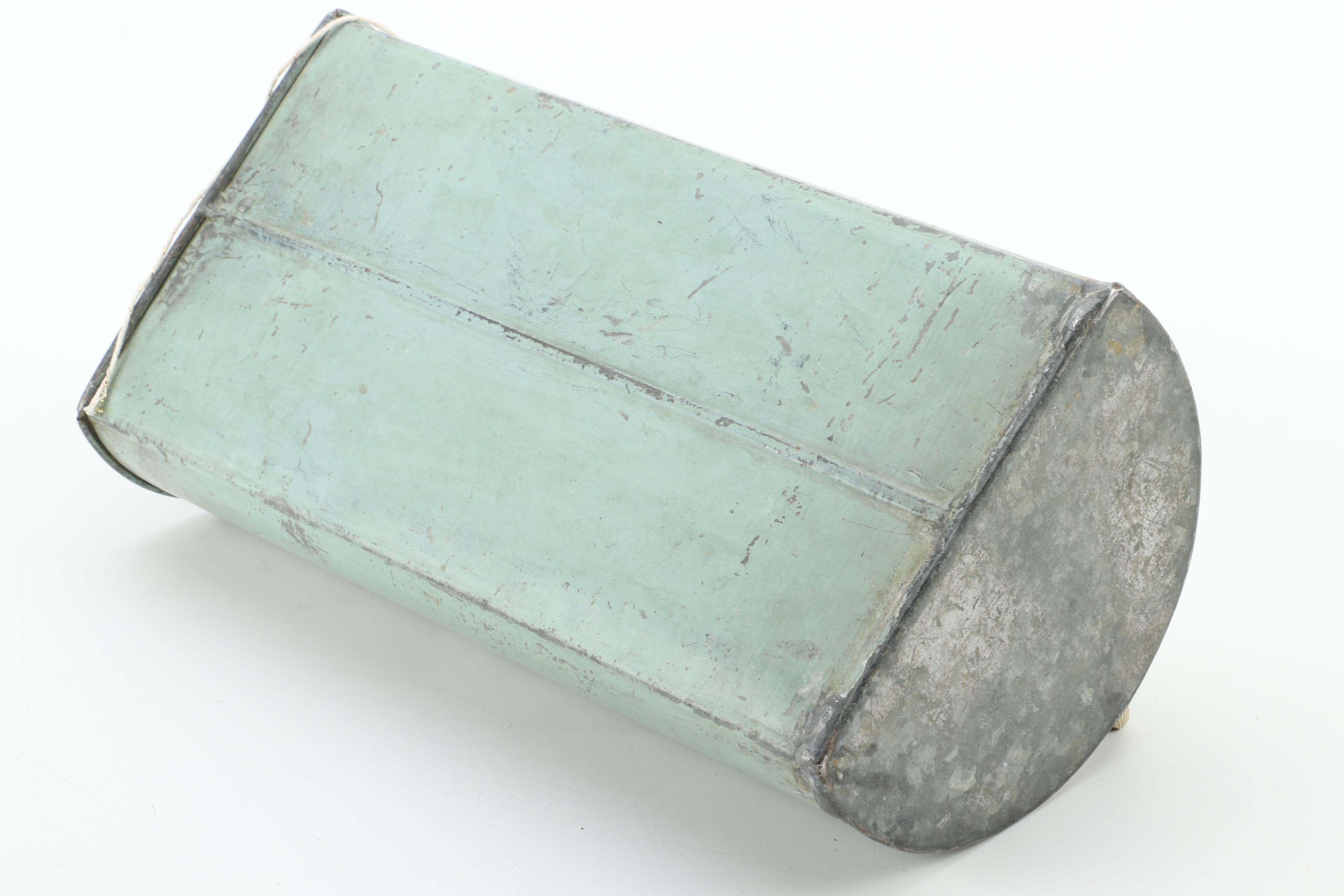 Allen Sanitary Fountain Bath Apparatus and Wooden Relief Wall Hanging