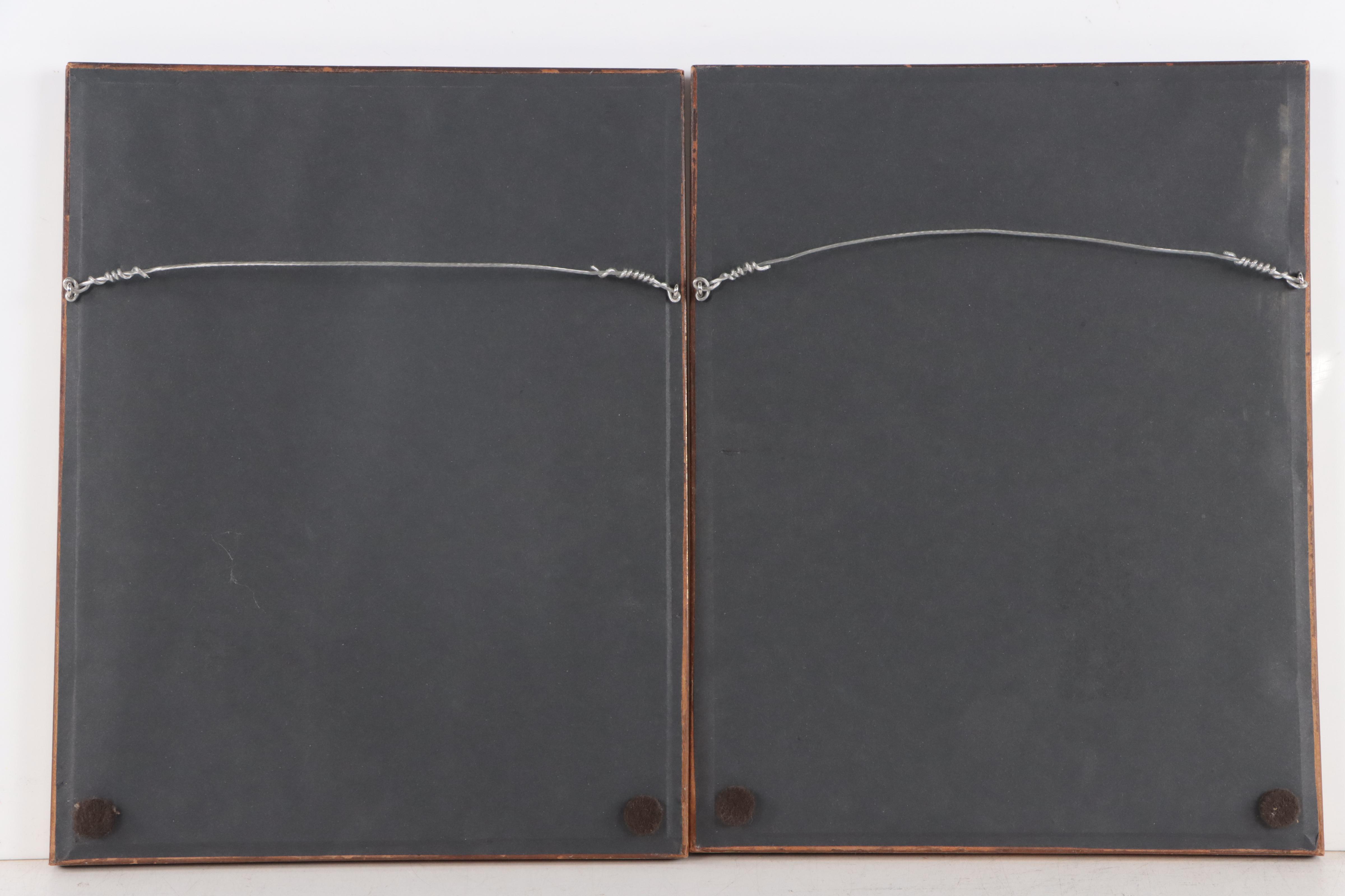 A. Brunet Hand-Colored Collotypes "Rue des Orfèvres" and "Rue St. Germain"