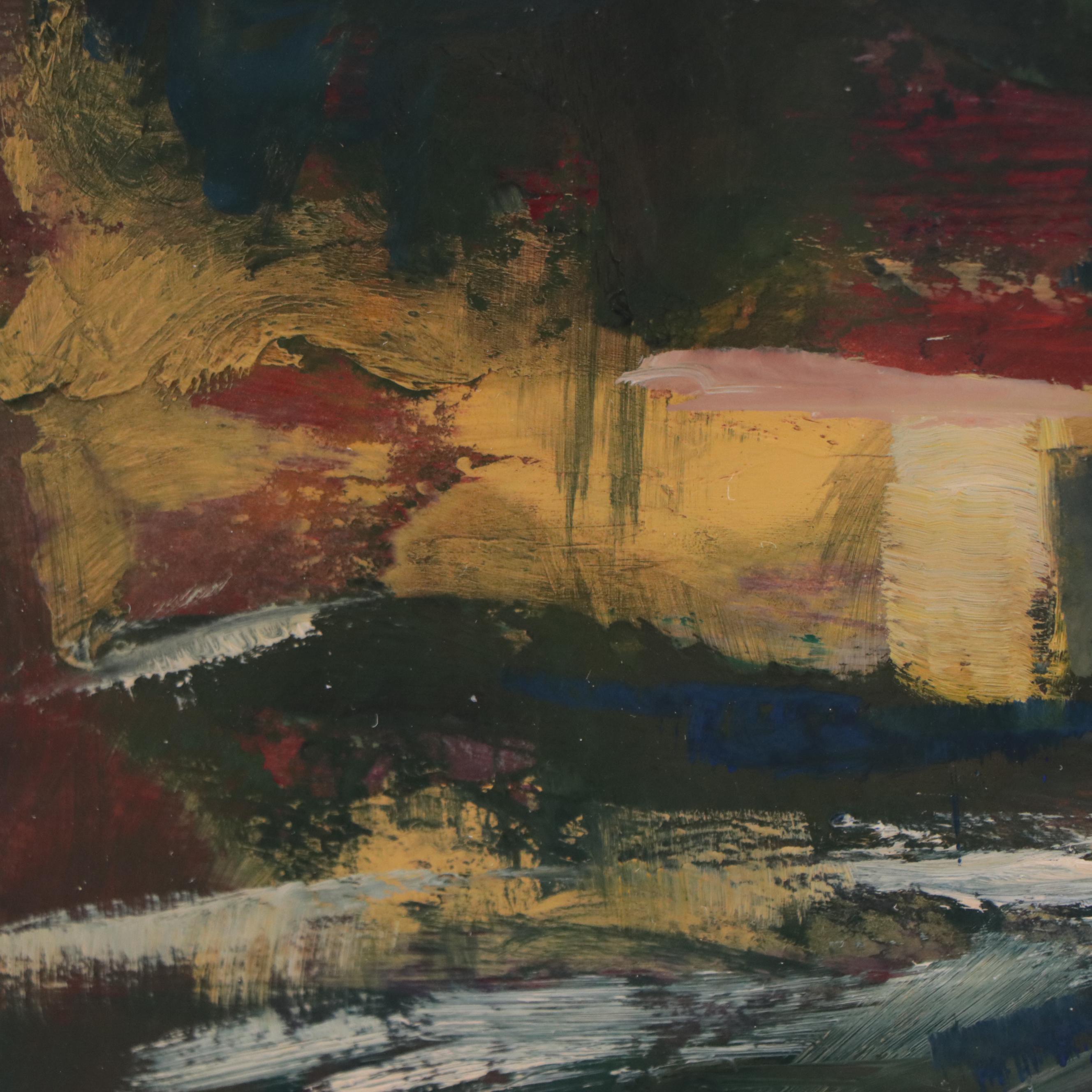 Sharon Sellet Non-objective Oil Painting "Trickery"