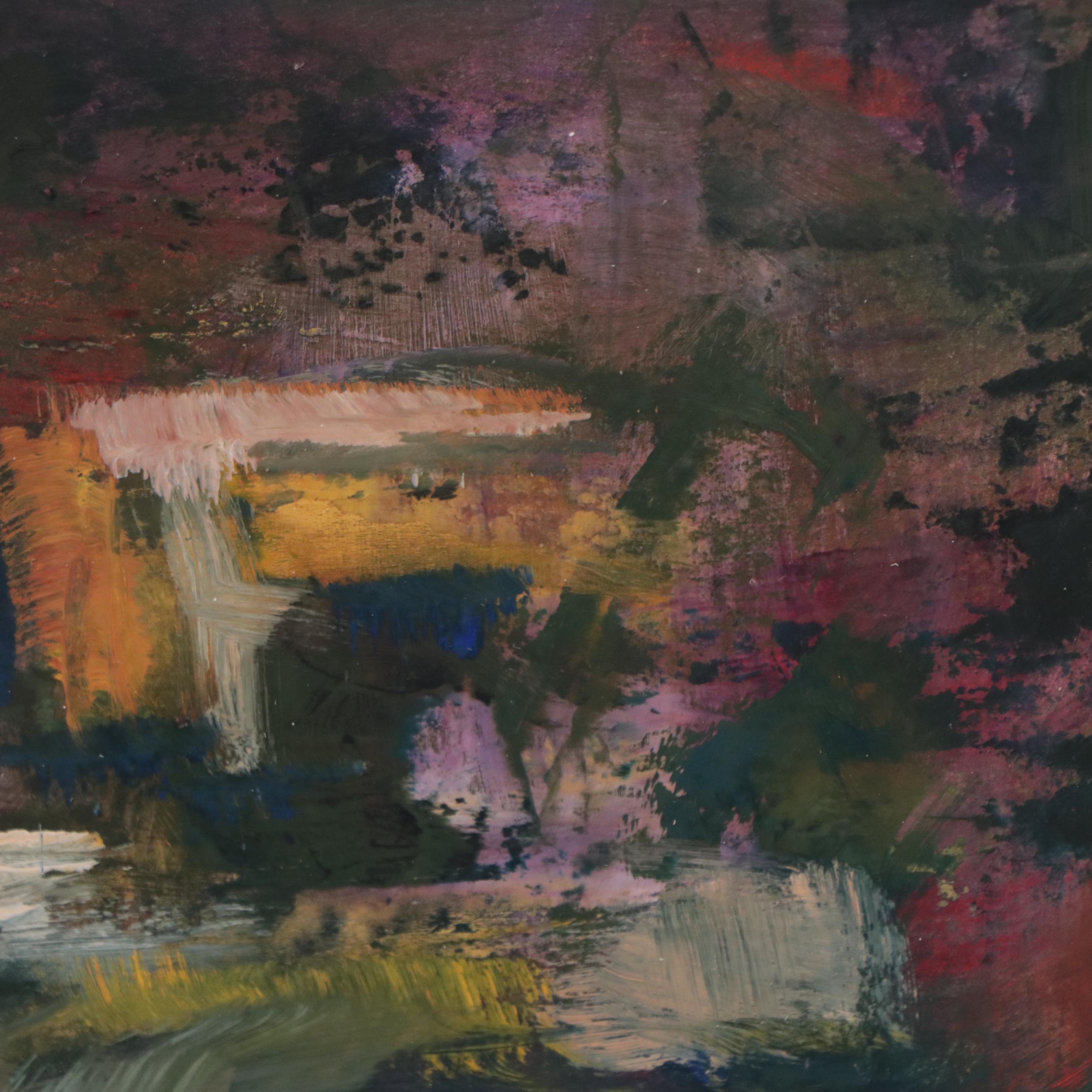 Sharon Sellet Non-objective Oil Painting "Trickery"