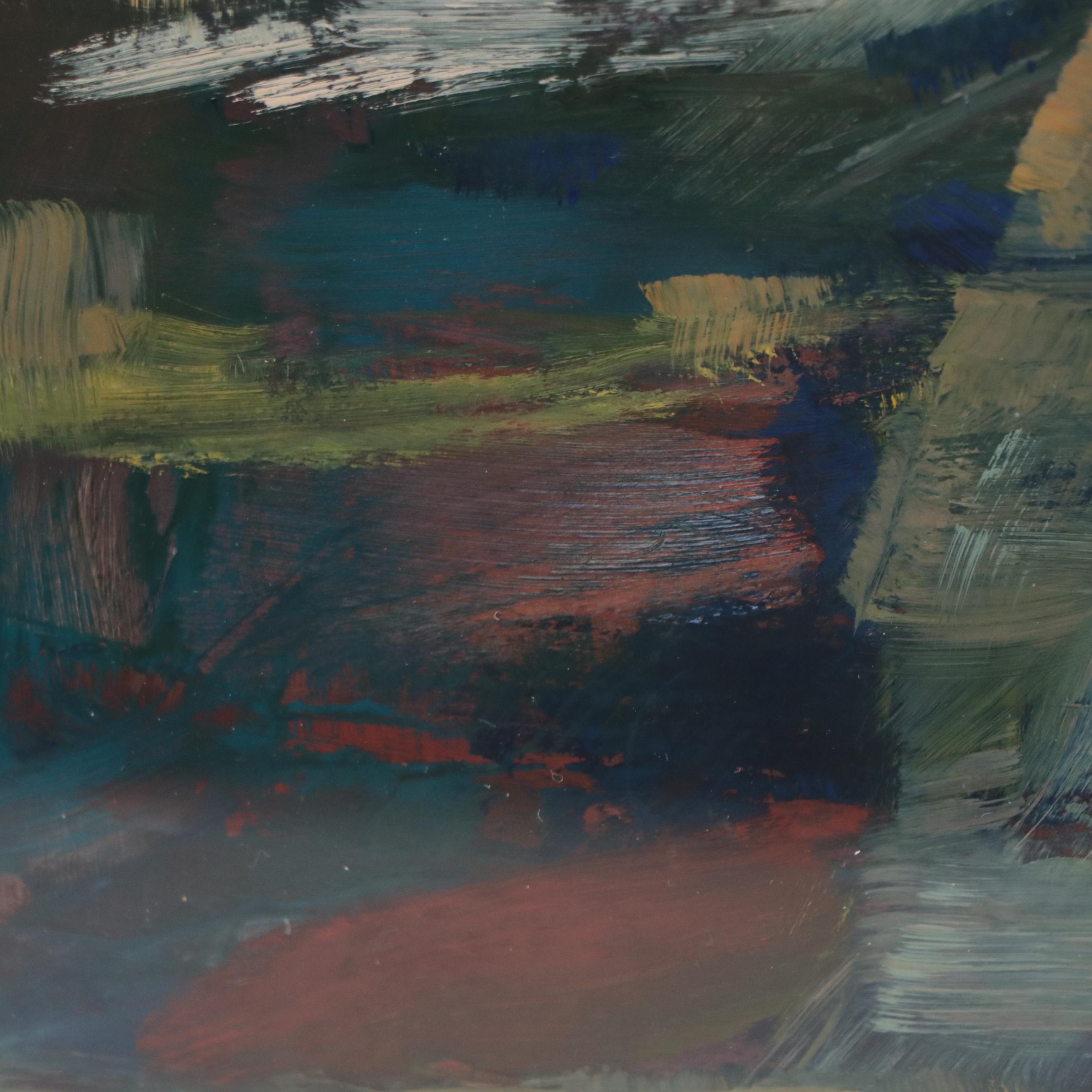 Sharon Sellet Non-objective Oil Painting "Trickery"