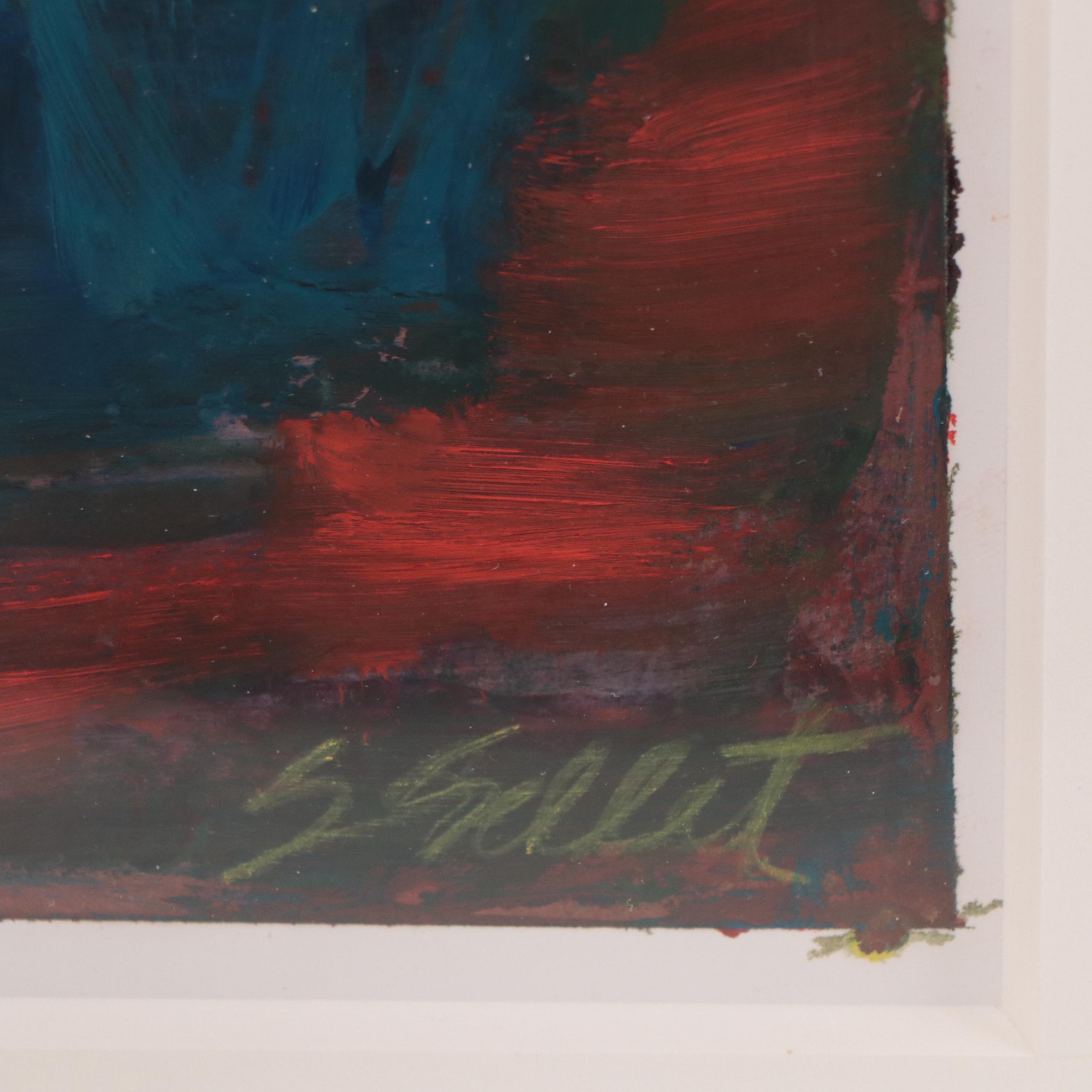 Sharon Sellet Non-objective Oil Painting "Trickery"