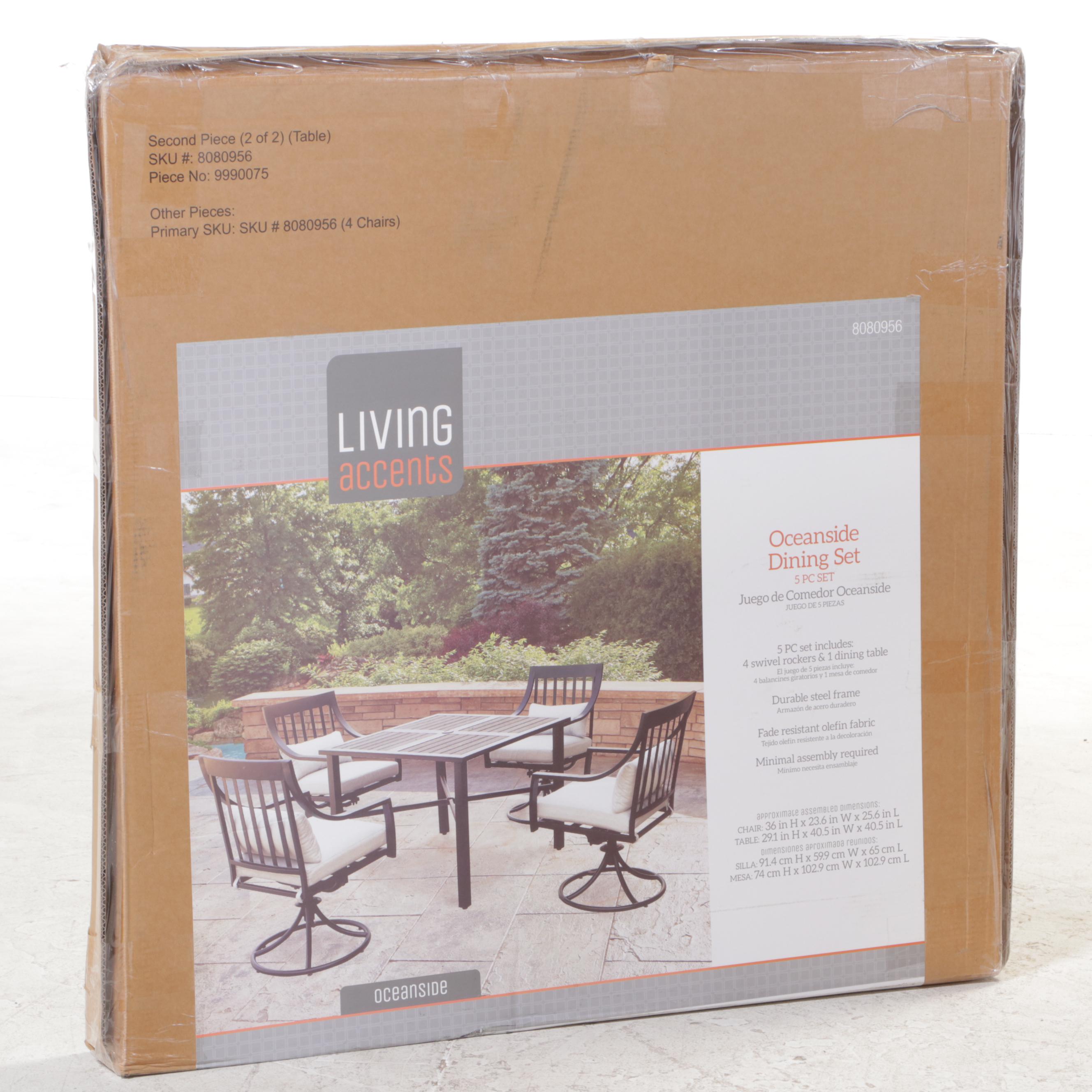 Living Accents Oceanside Five-Piece Patio Dining Set