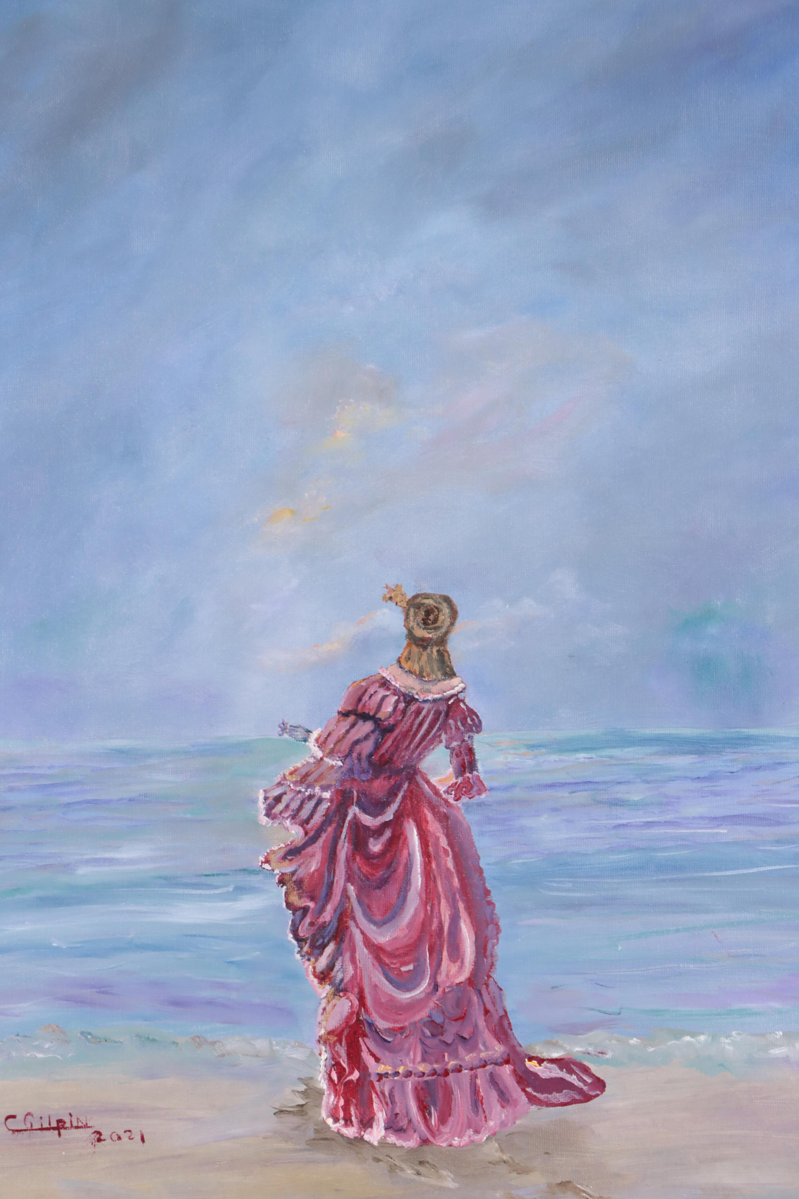 C. Gilpin Oil Painting "Keeping Vigil," 2021