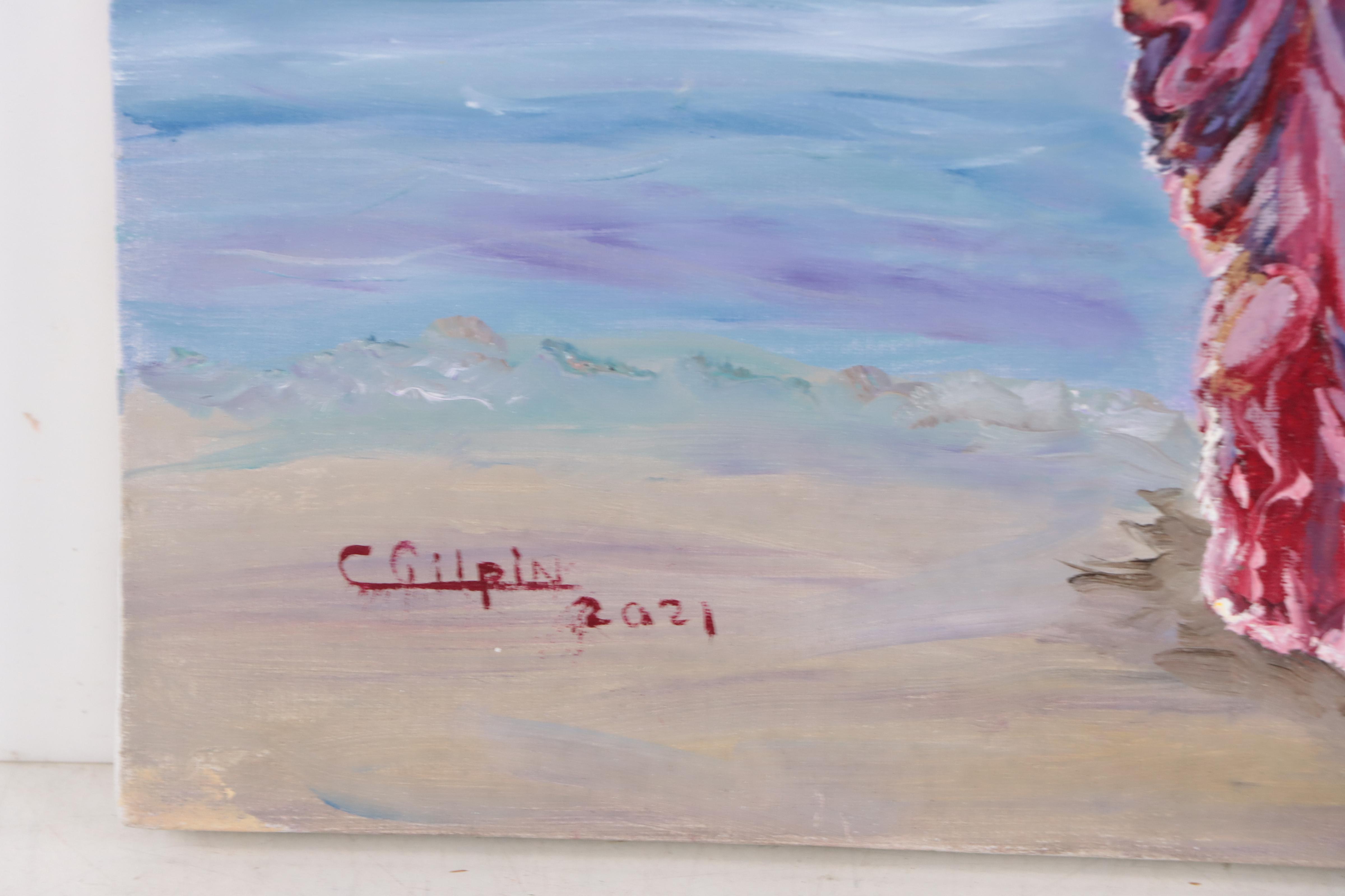 C. Gilpin Oil Painting "Keeping Vigil," 2021