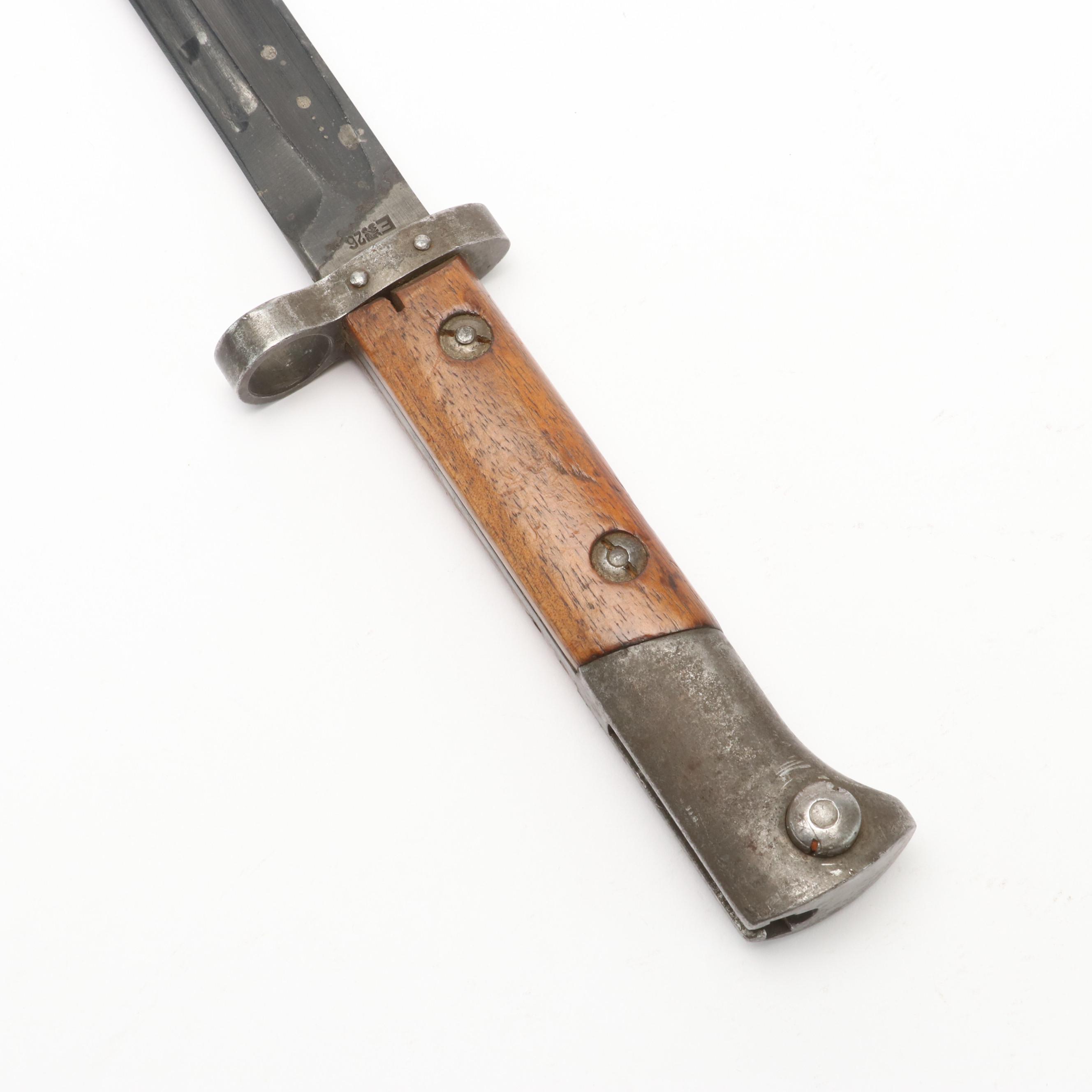 Czech Mauser Bayonet with Metal Scabbard