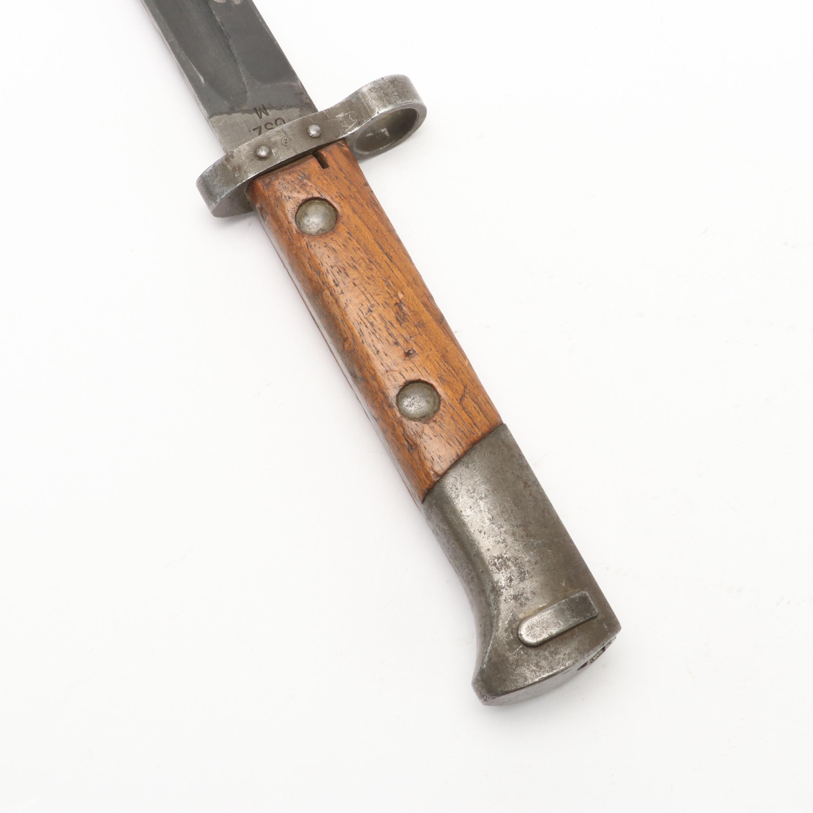 Czech Mauser Bayonet with Metal Scabbard