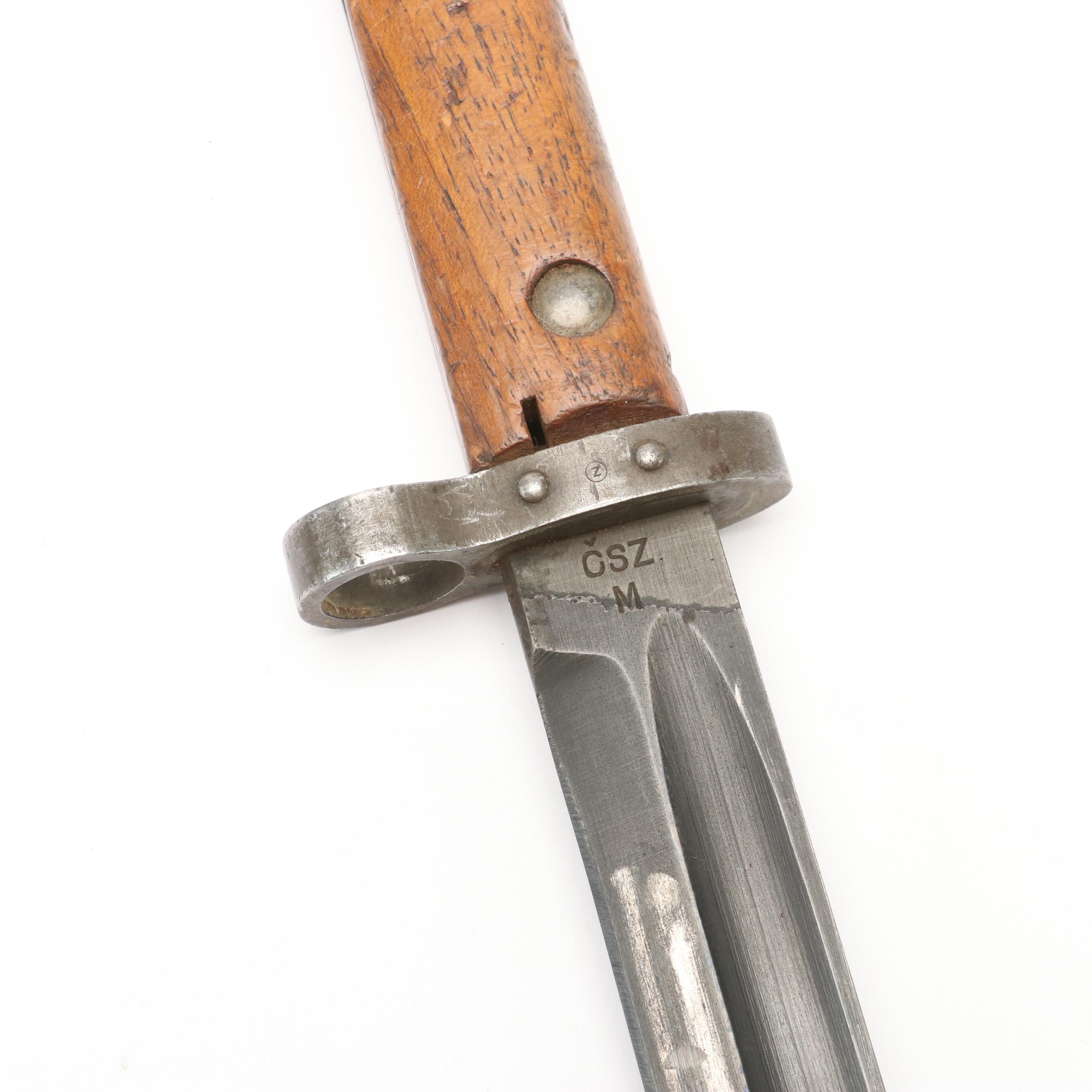Czech Mauser Bayonet with Metal Scabbard