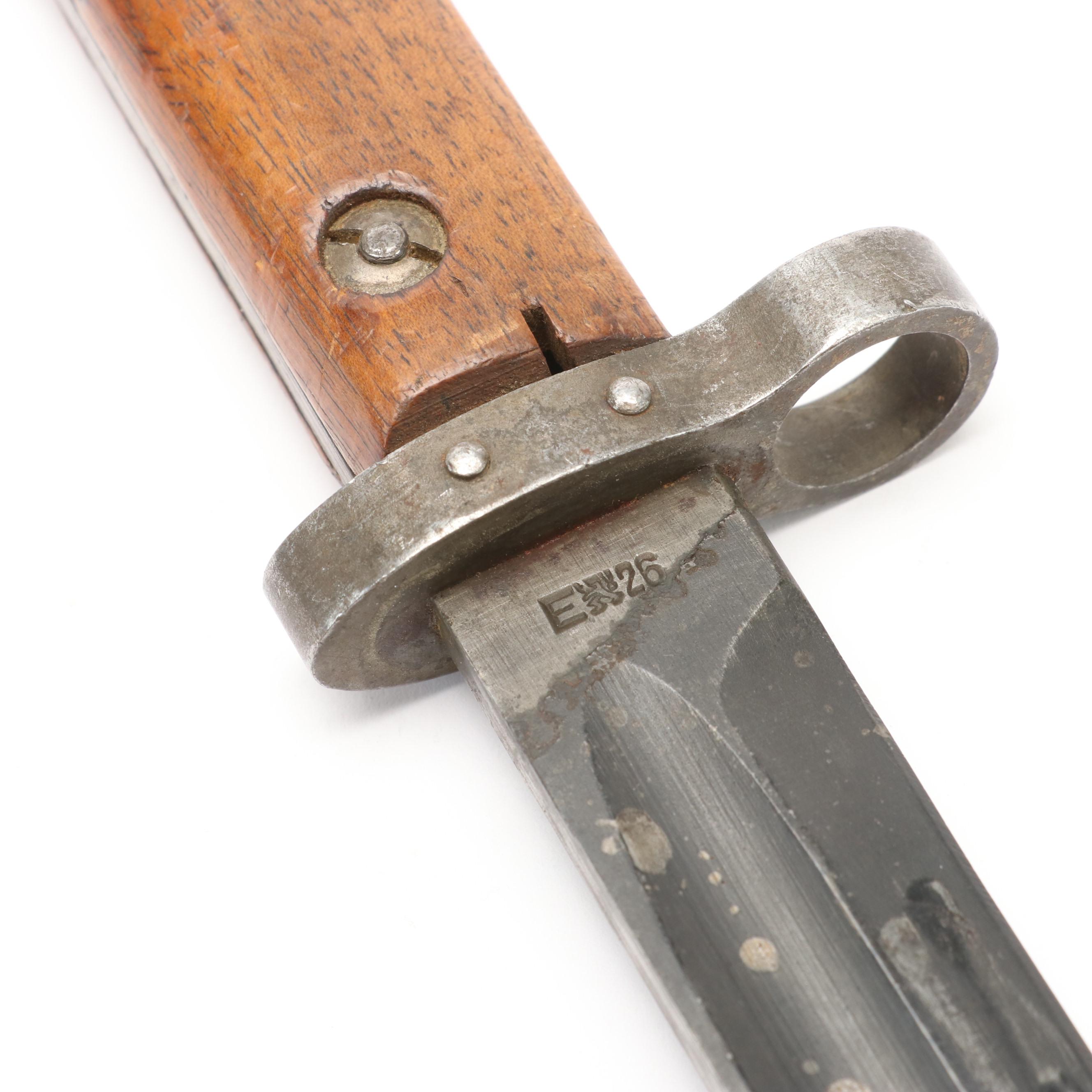 Czech Mauser Bayonet with Metal Scabbard