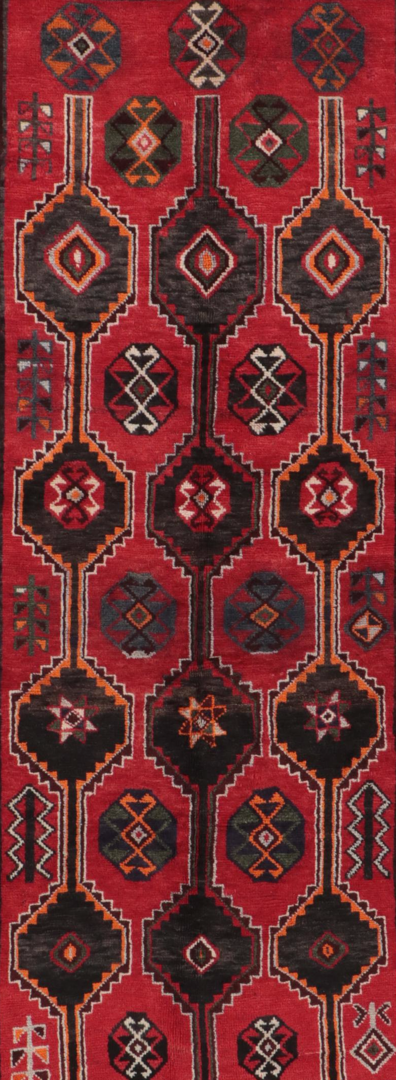 3'11 x 9' Hand-Knotted Persian Yalameh Long Rug
