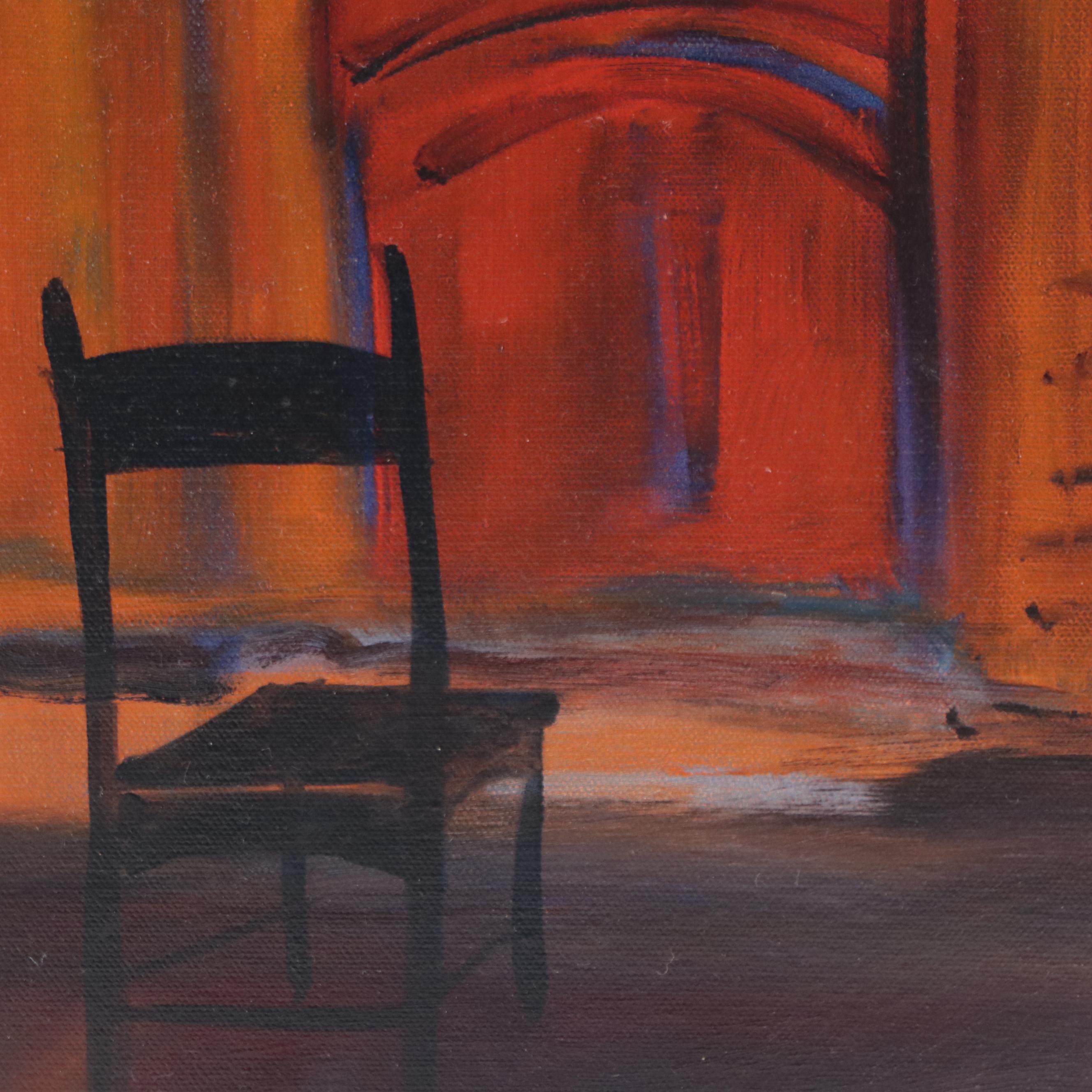 Sharon Sellet Oil Painting of Chair