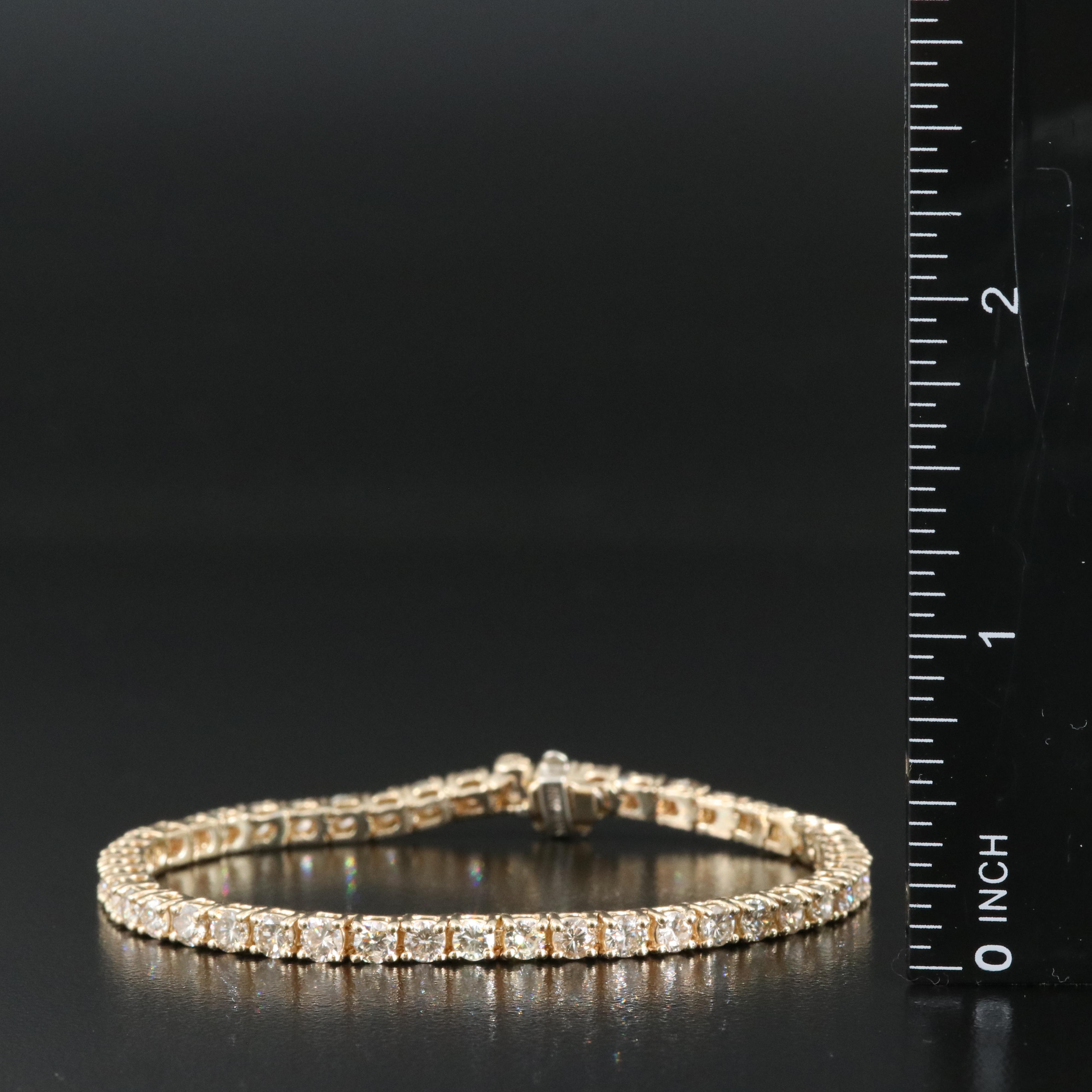 14K 6.53 CTW Diamond Line Bracelet