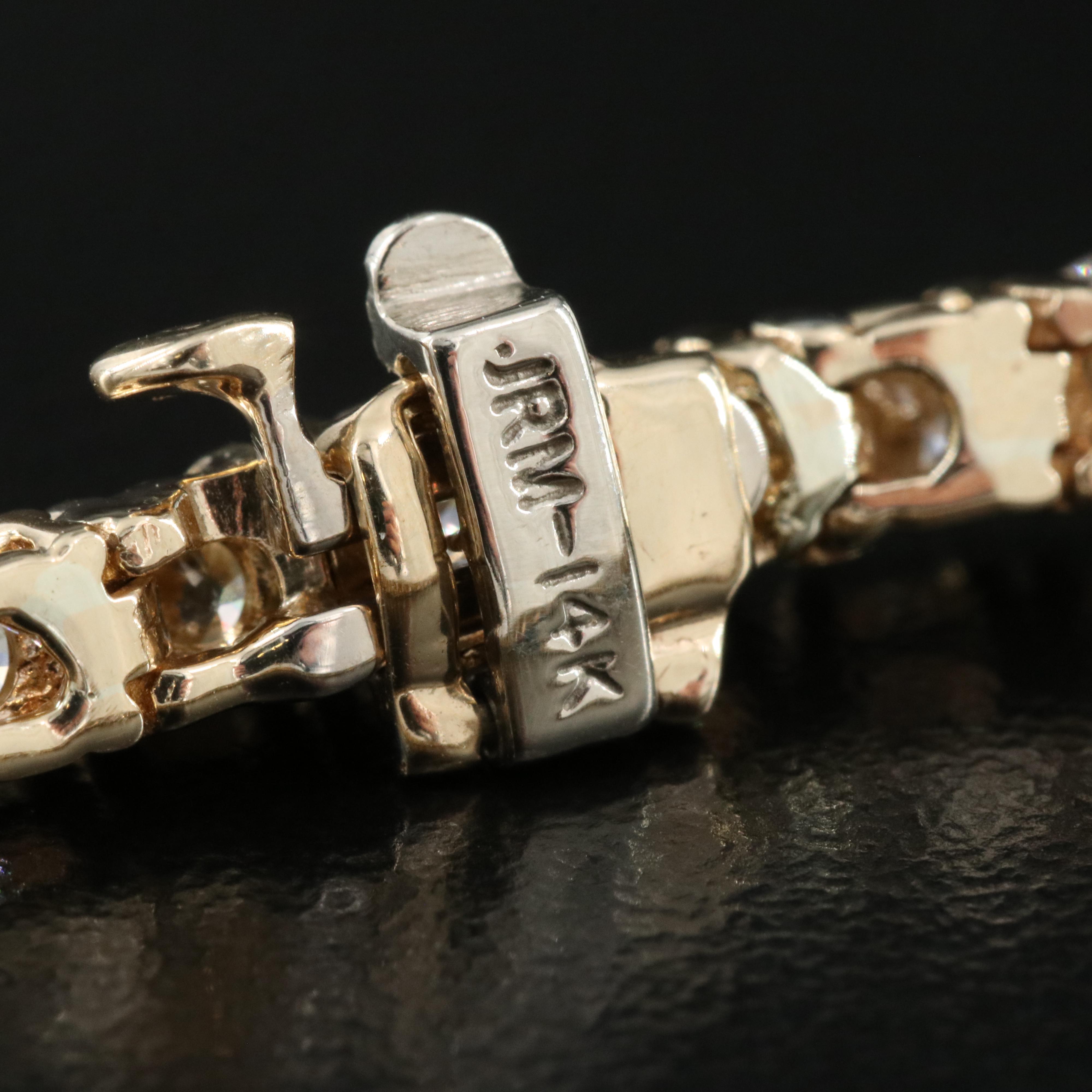 14K 6.53 CTW Diamond Line Bracelet
