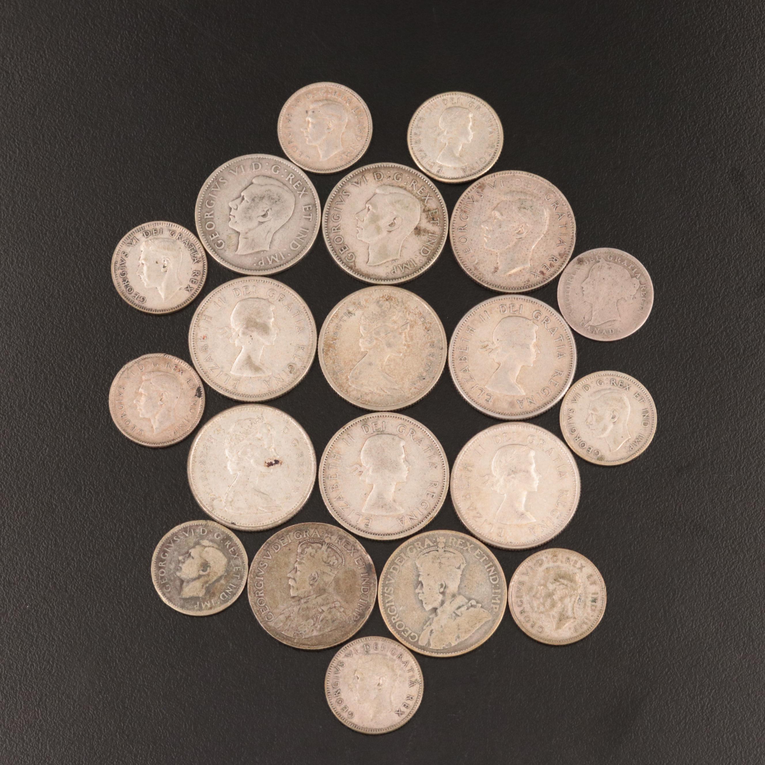 Canadian Silver Dimes and Quarters