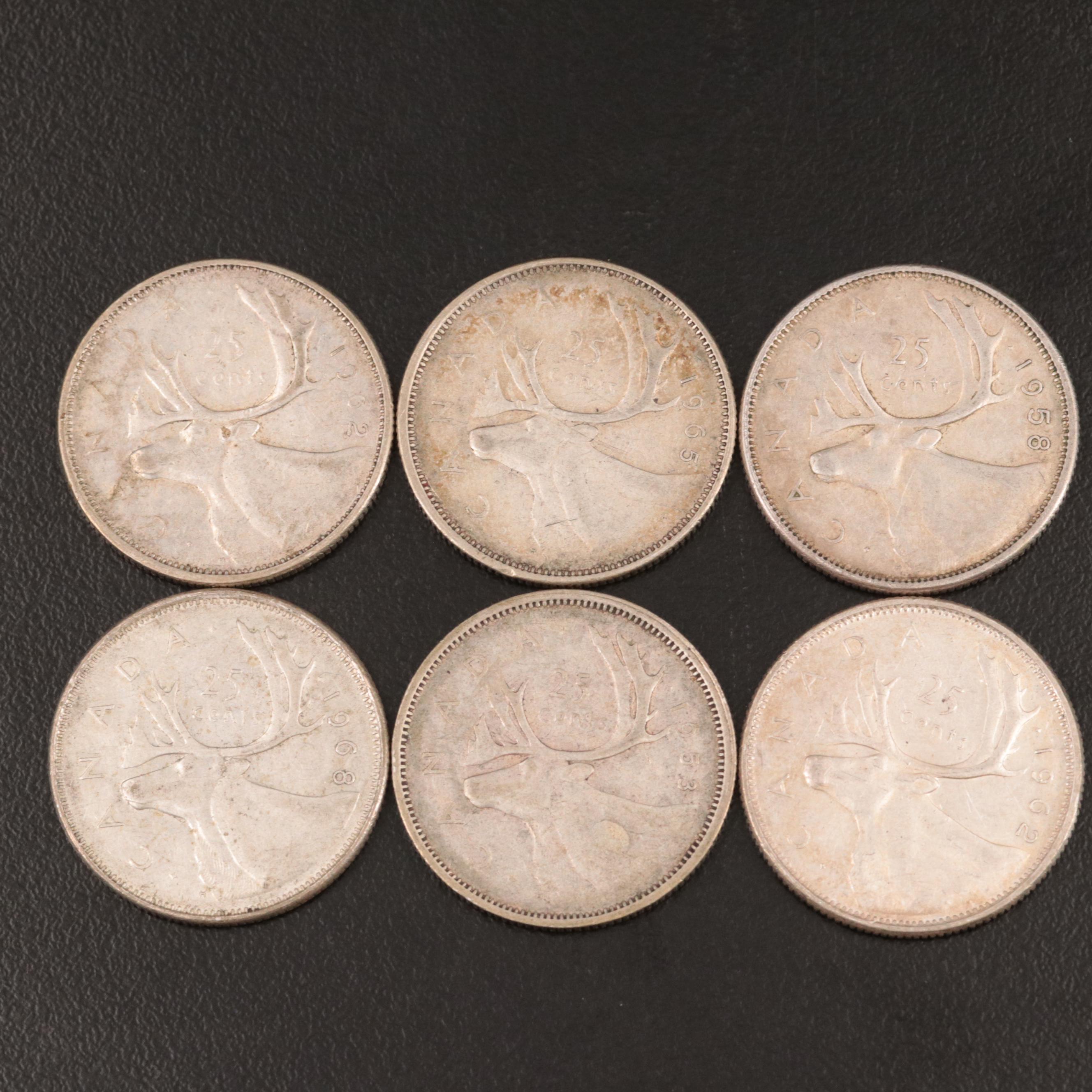 Canadian Silver Dimes and Quarters