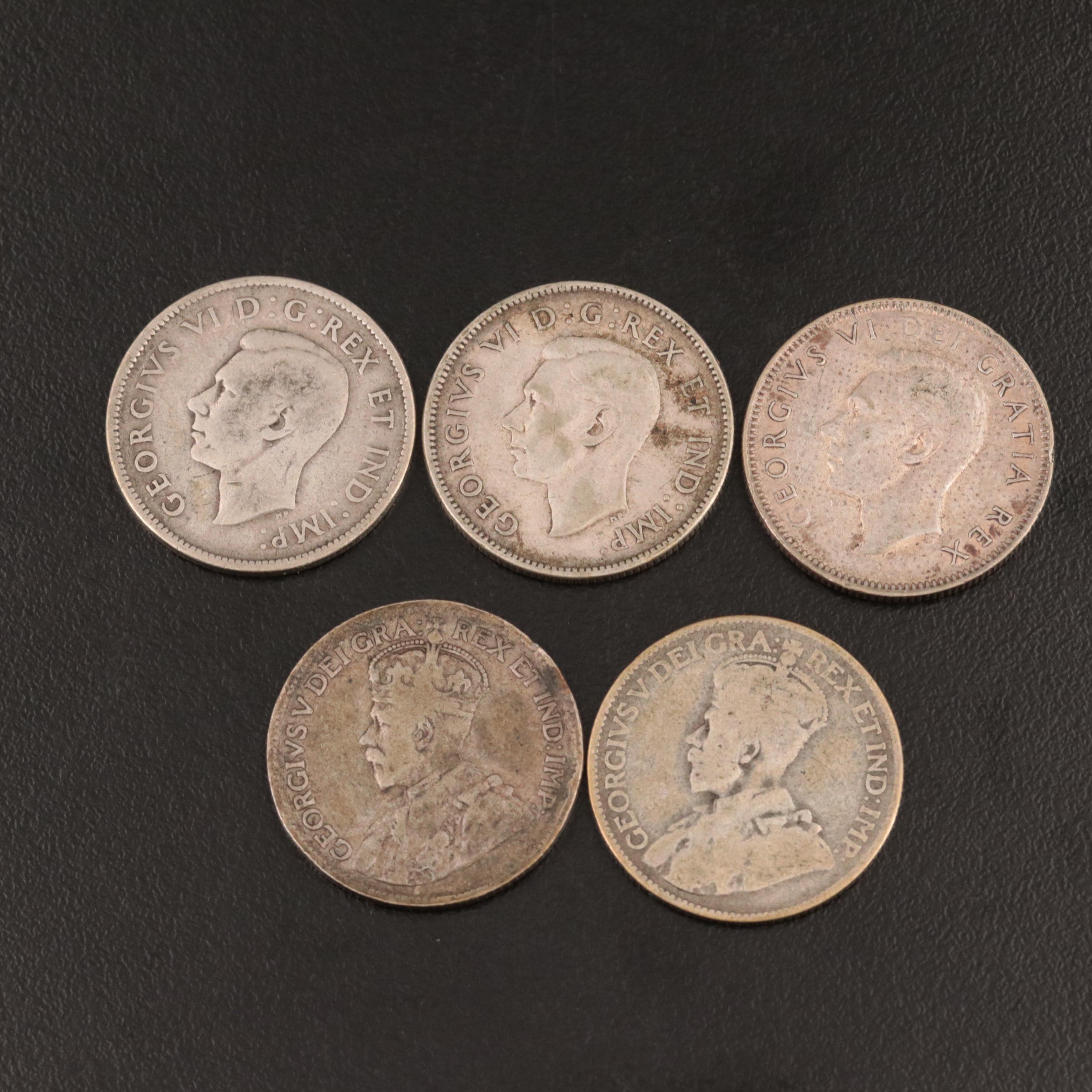 Canadian Silver Dimes and Quarters