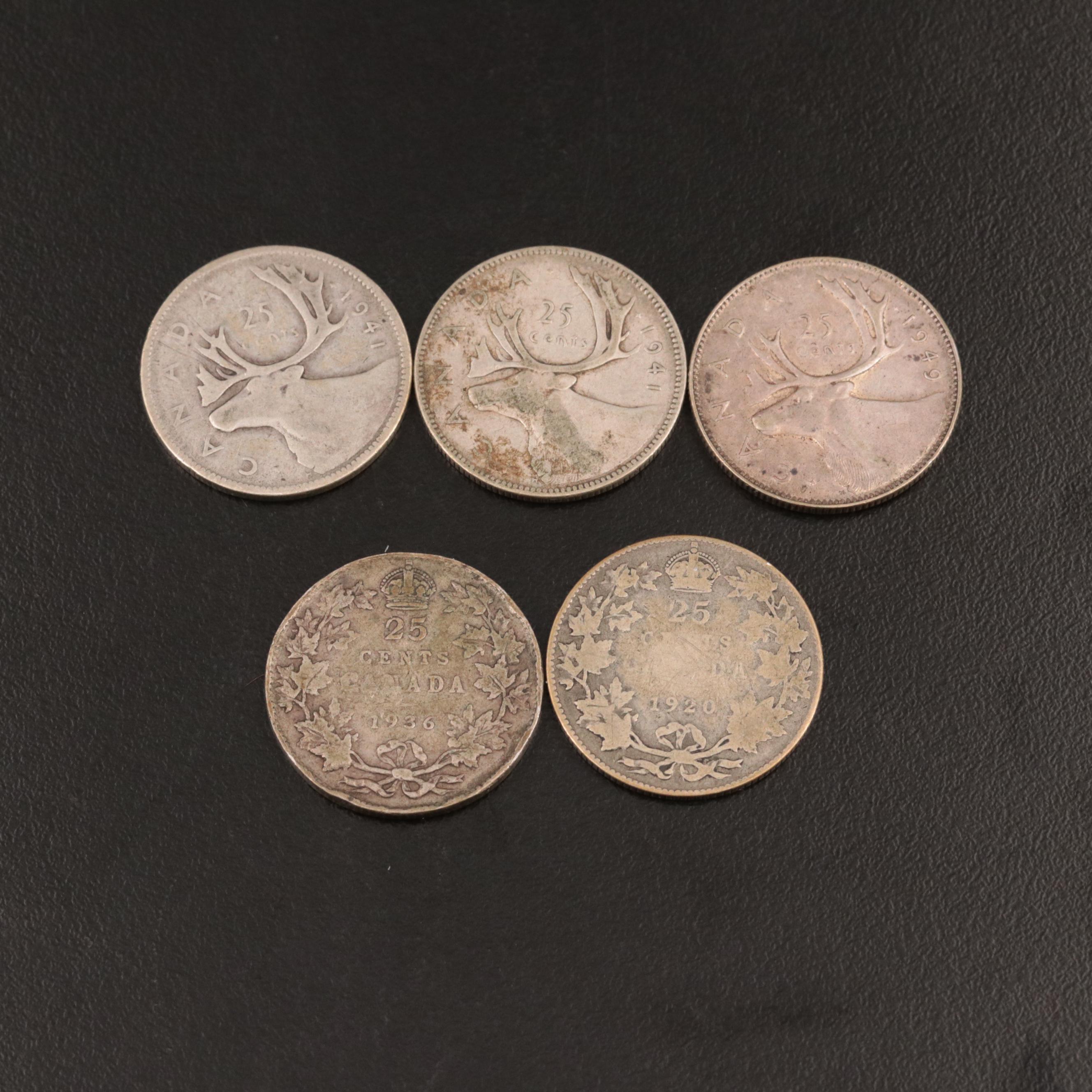 Canadian Silver Dimes and Quarters