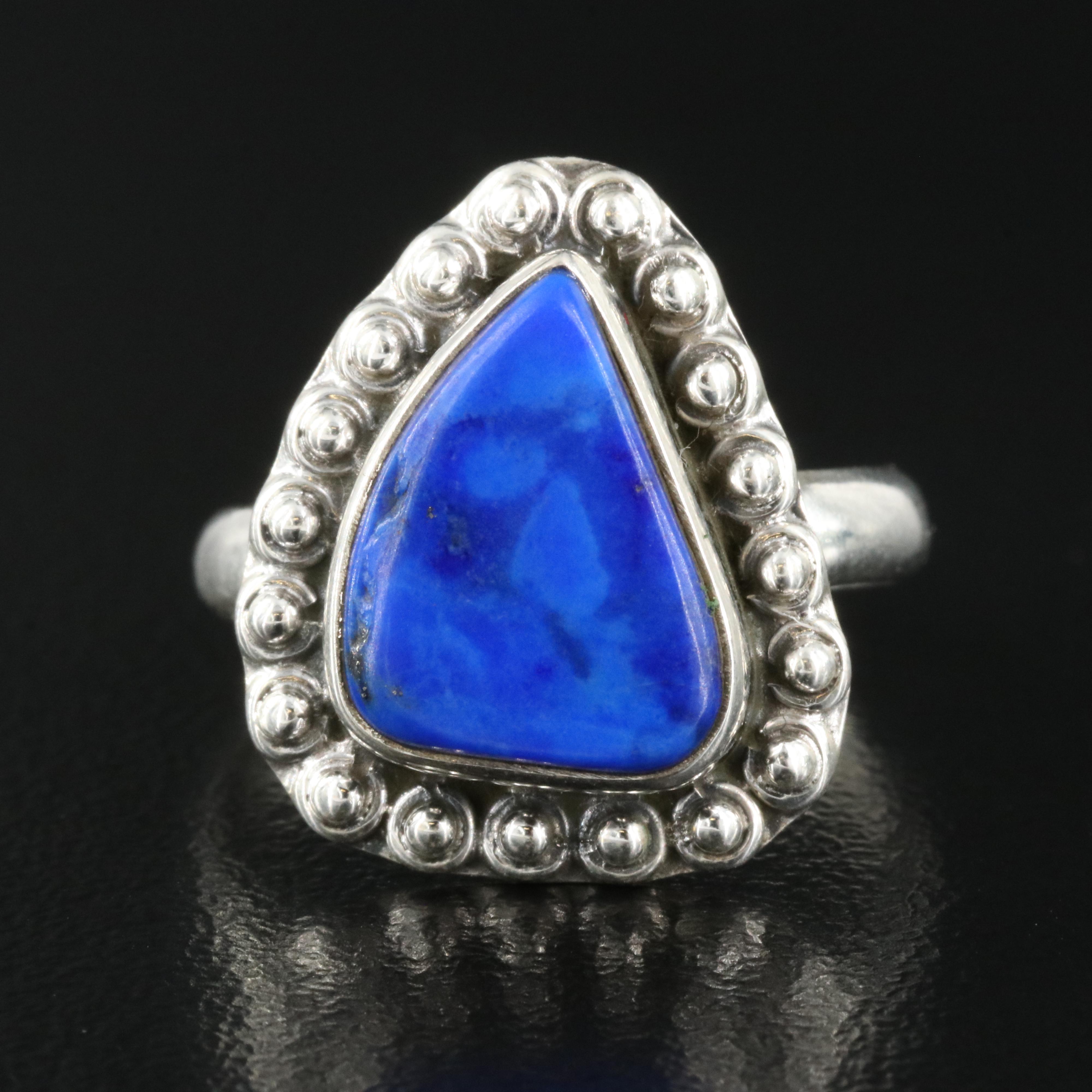 Sterling Lapis Lazuli Ring