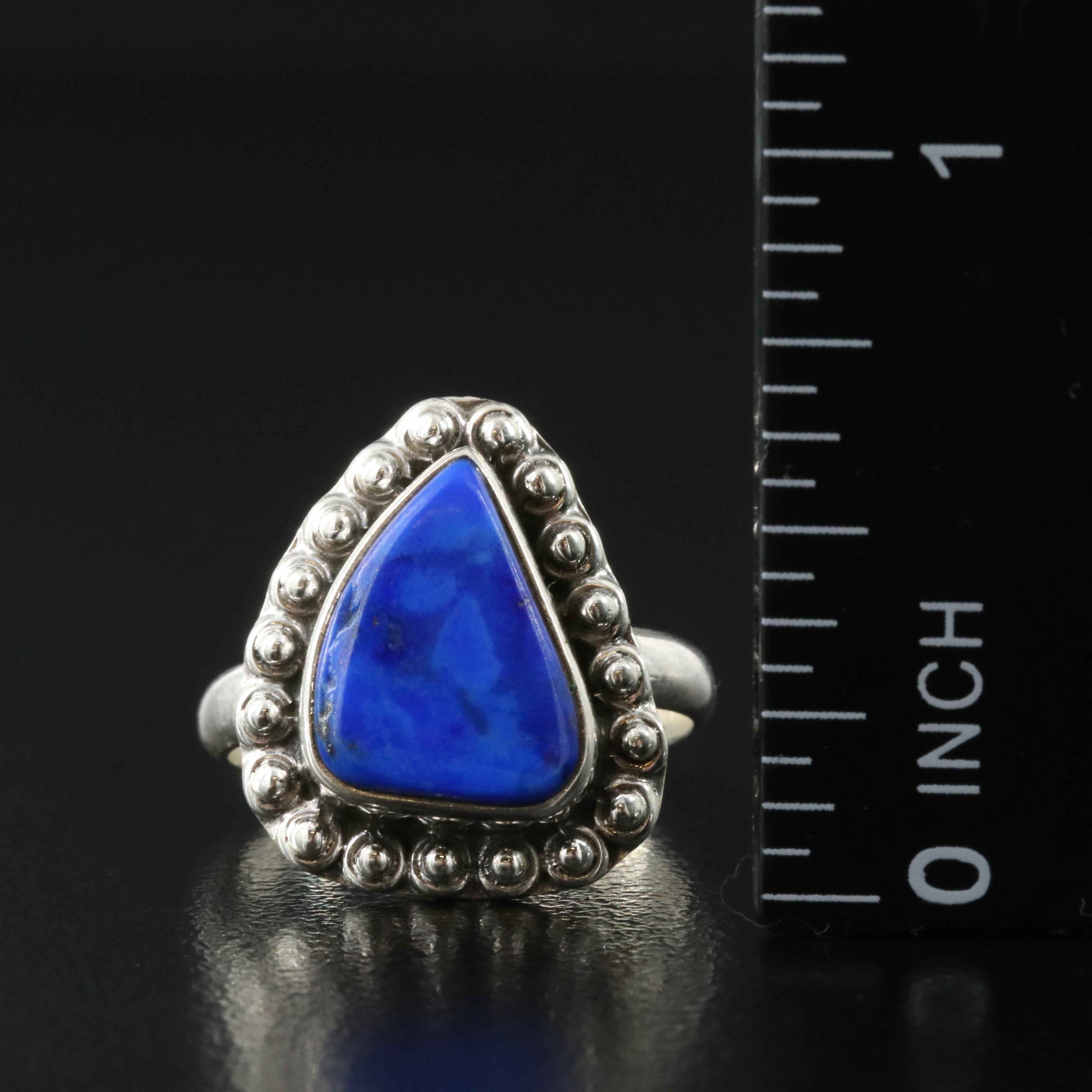 Sterling Lapis Lazuli Ring